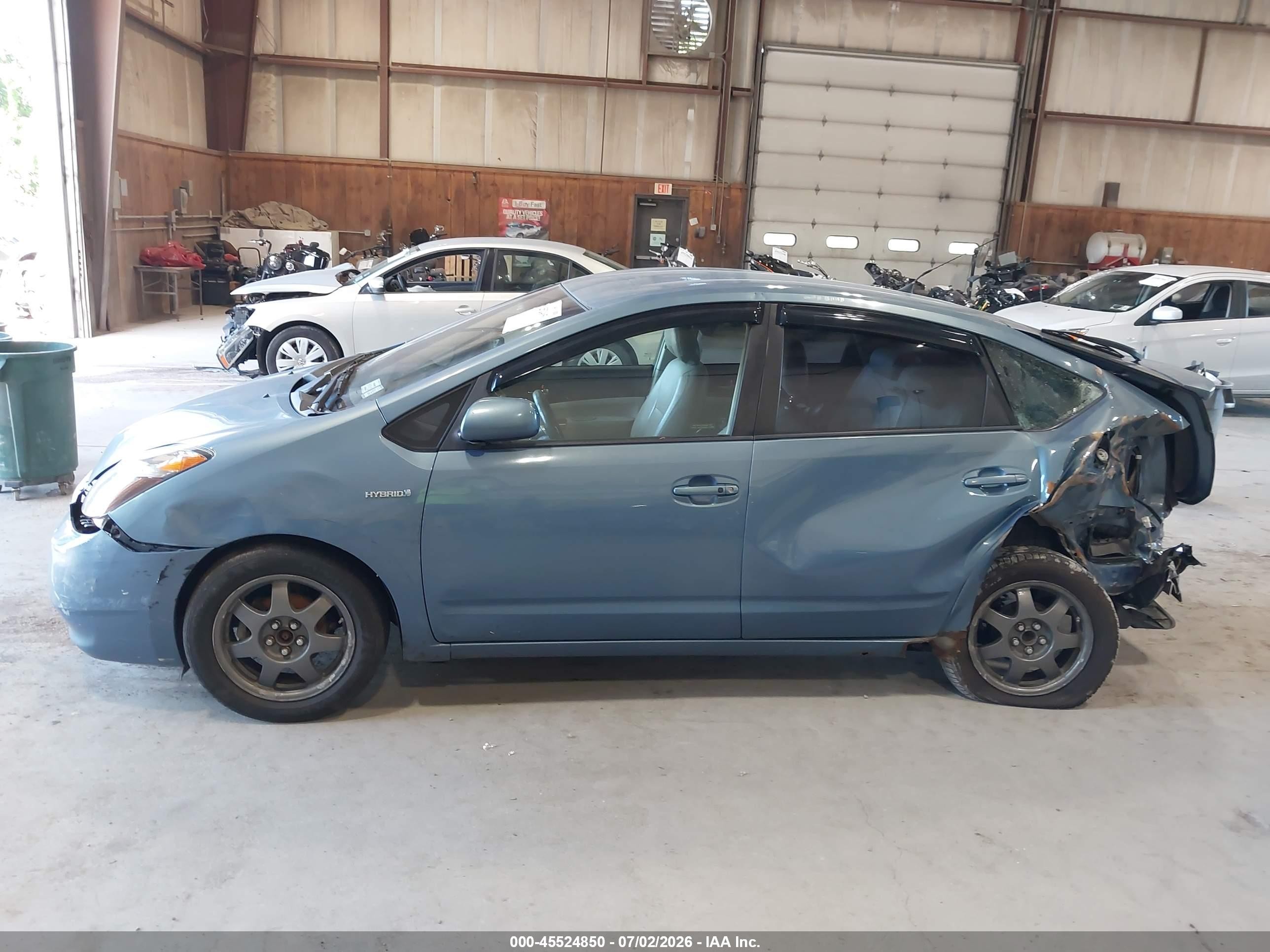 2007 Toyota Prius Touring Синий vin: JTDKB20U377632493