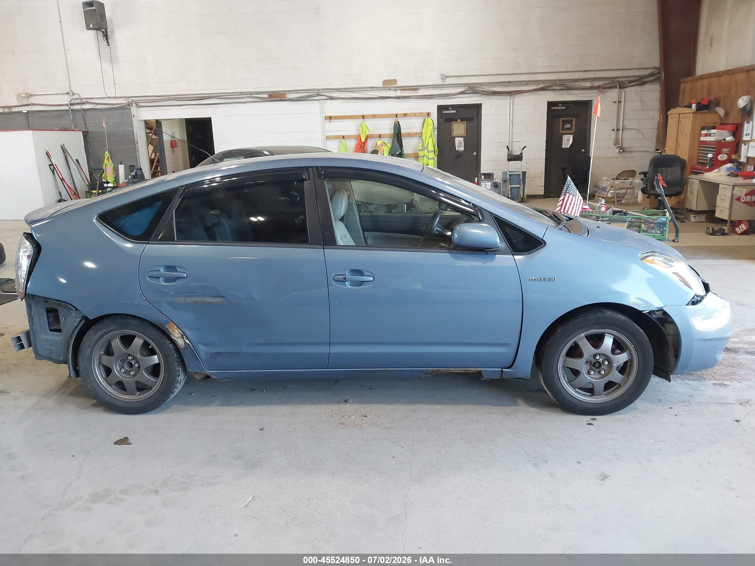 2007 Toyota Prius Touring Синий vin: JTDKB20U377632493