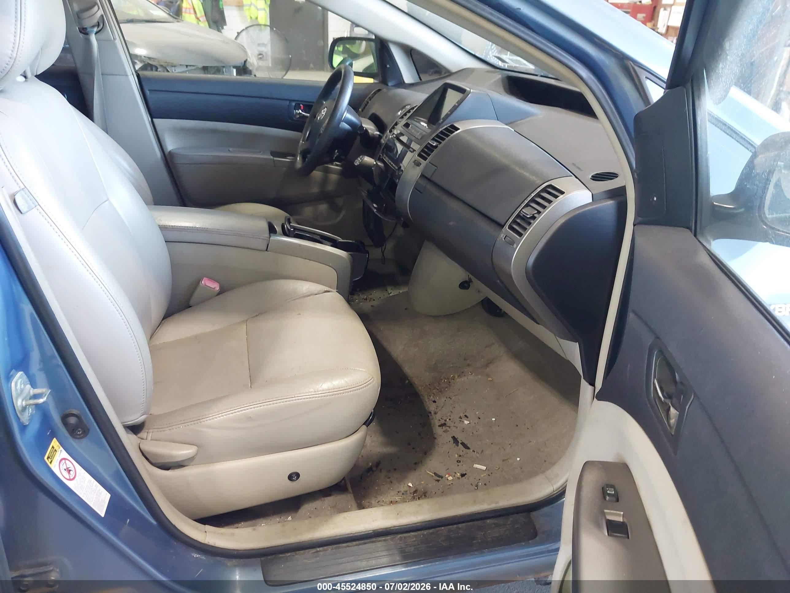 2007 Toyota Prius Touring Синий vin: JTDKB20U377632493