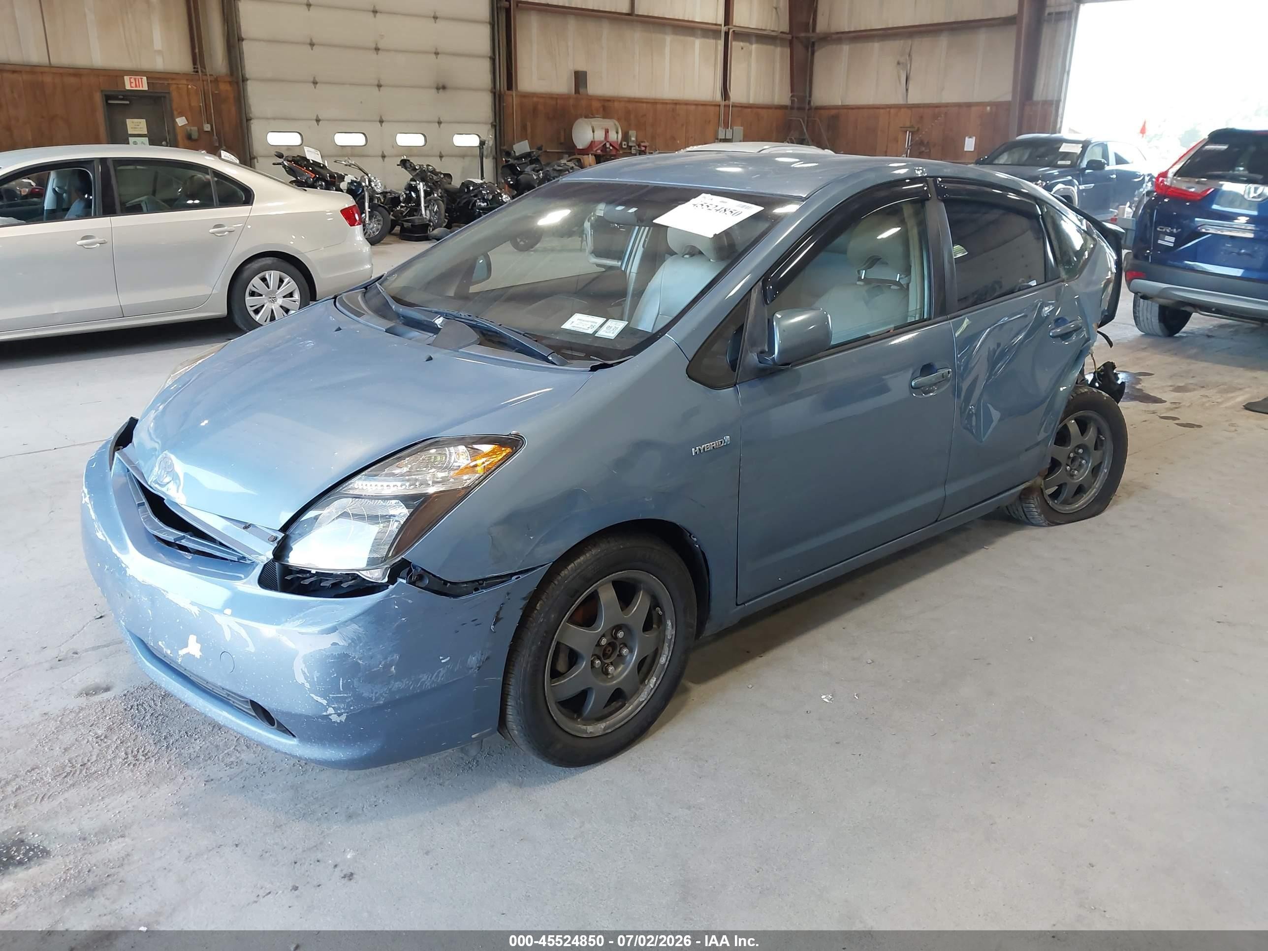 2007 Toyota Prius Touring Синий vin: JTDKB20U377632493