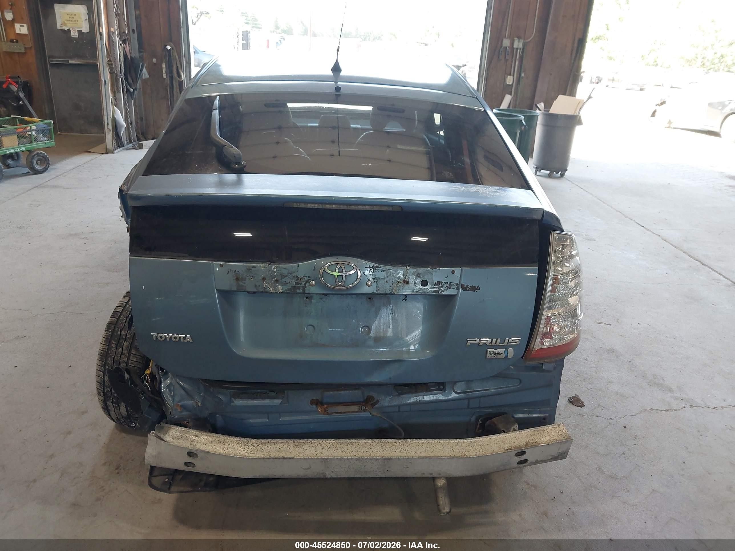 2007 Toyota Prius Touring Синий vin: JTDKB20U377632493