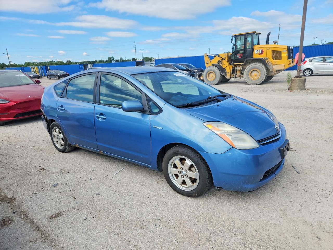 2007 Toyota Prius Base Blue vin: JTDKB20U377633126