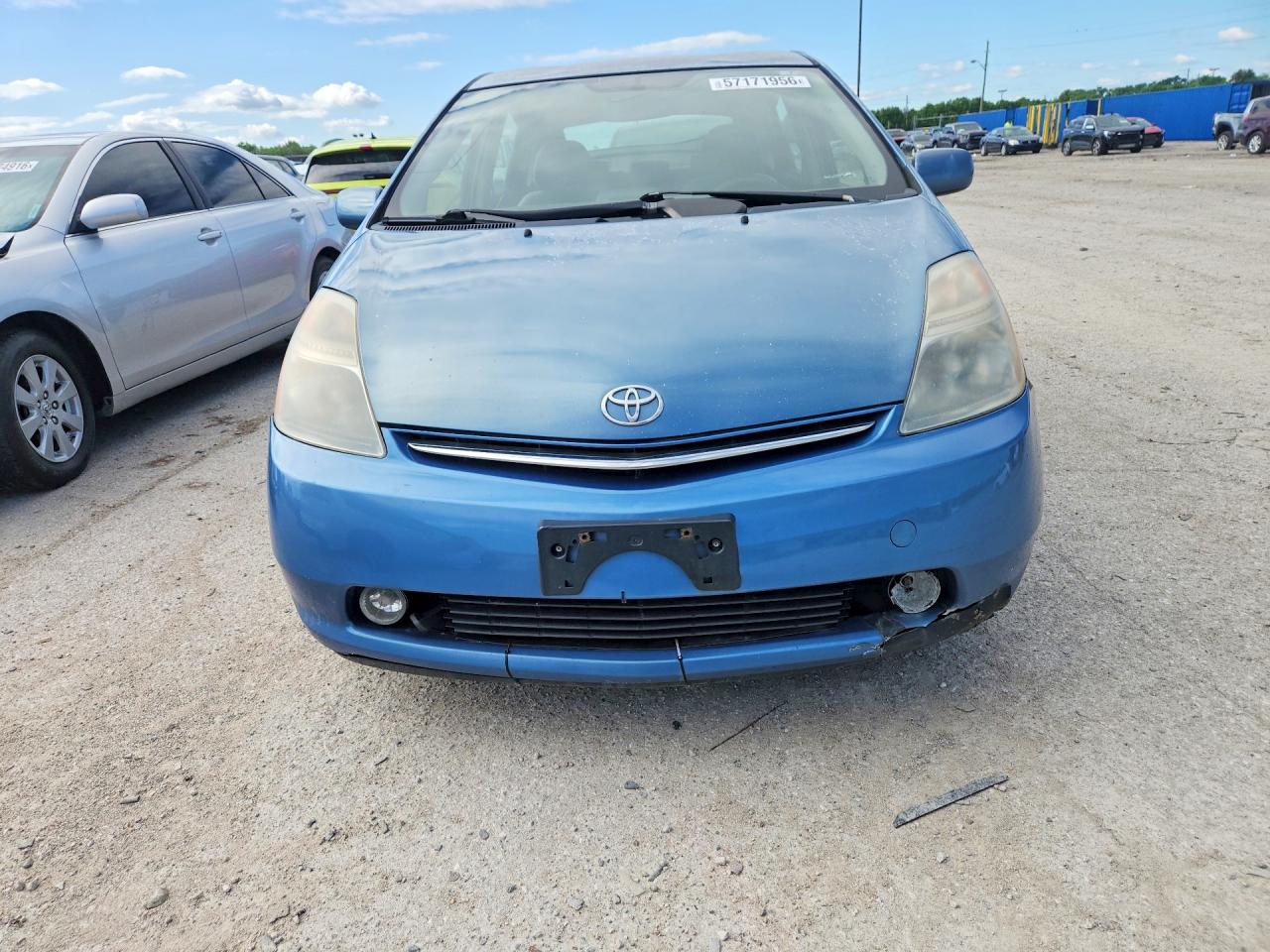 2007 Toyota Prius Base Blue vin: JTDKB20U377633126