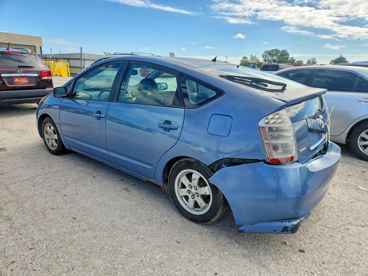 2007 Toyota Prius Base Blue vin: JTDKB20U377633126