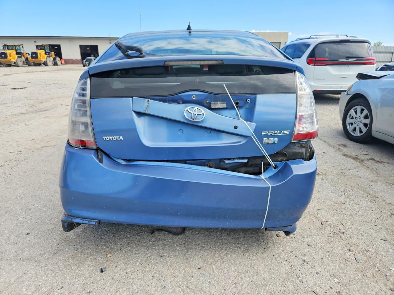 2007 Toyota Prius Base Blue vin: JTDKB20U377633126