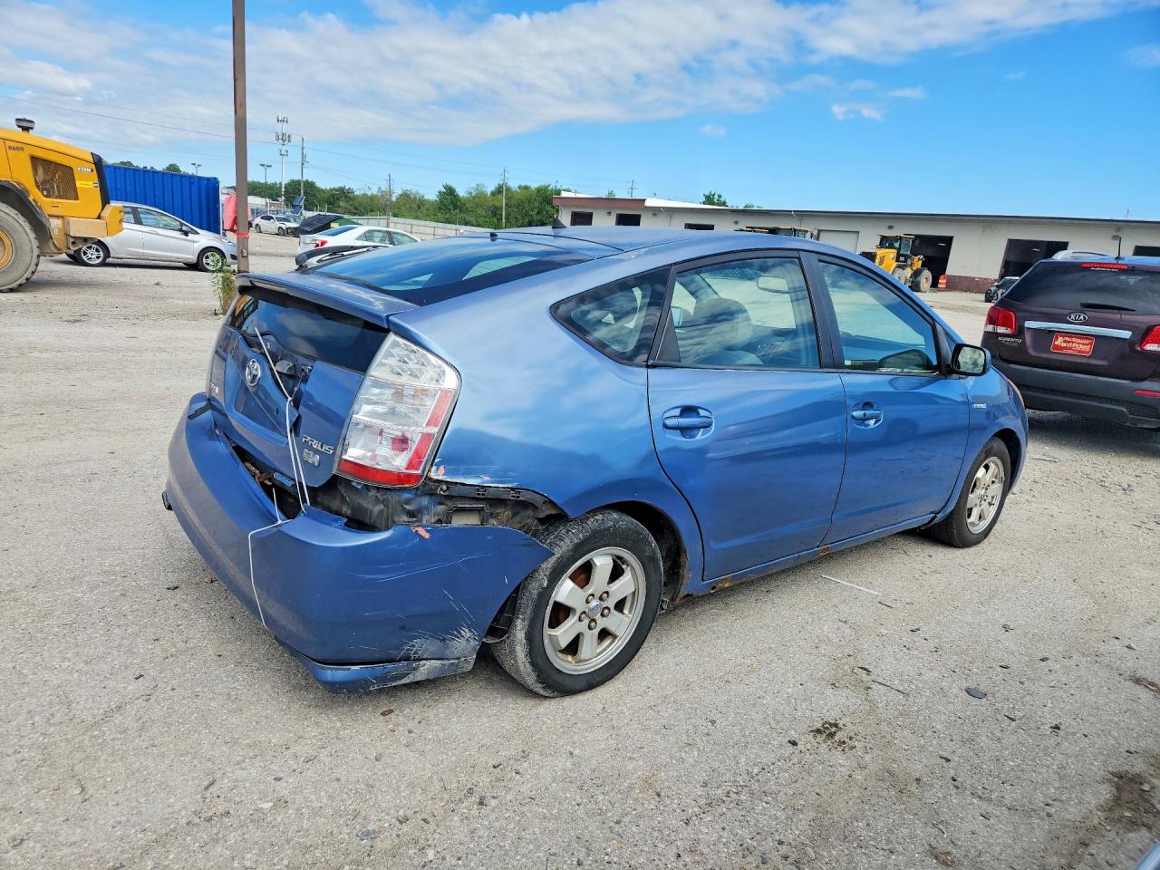 2007 Toyota Prius Base Blue vin: JTDKB20U377633126