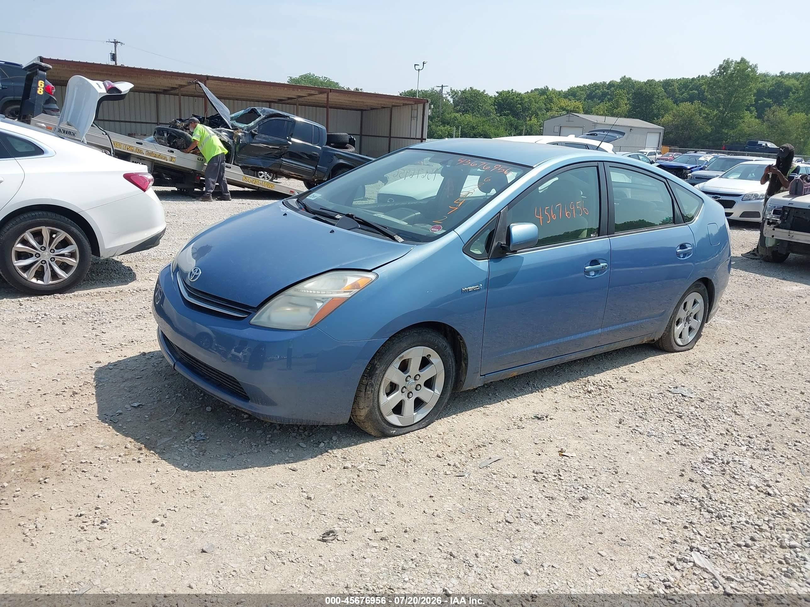 2007 Toyota Prius   Blue vin: JTDKB20U377638472