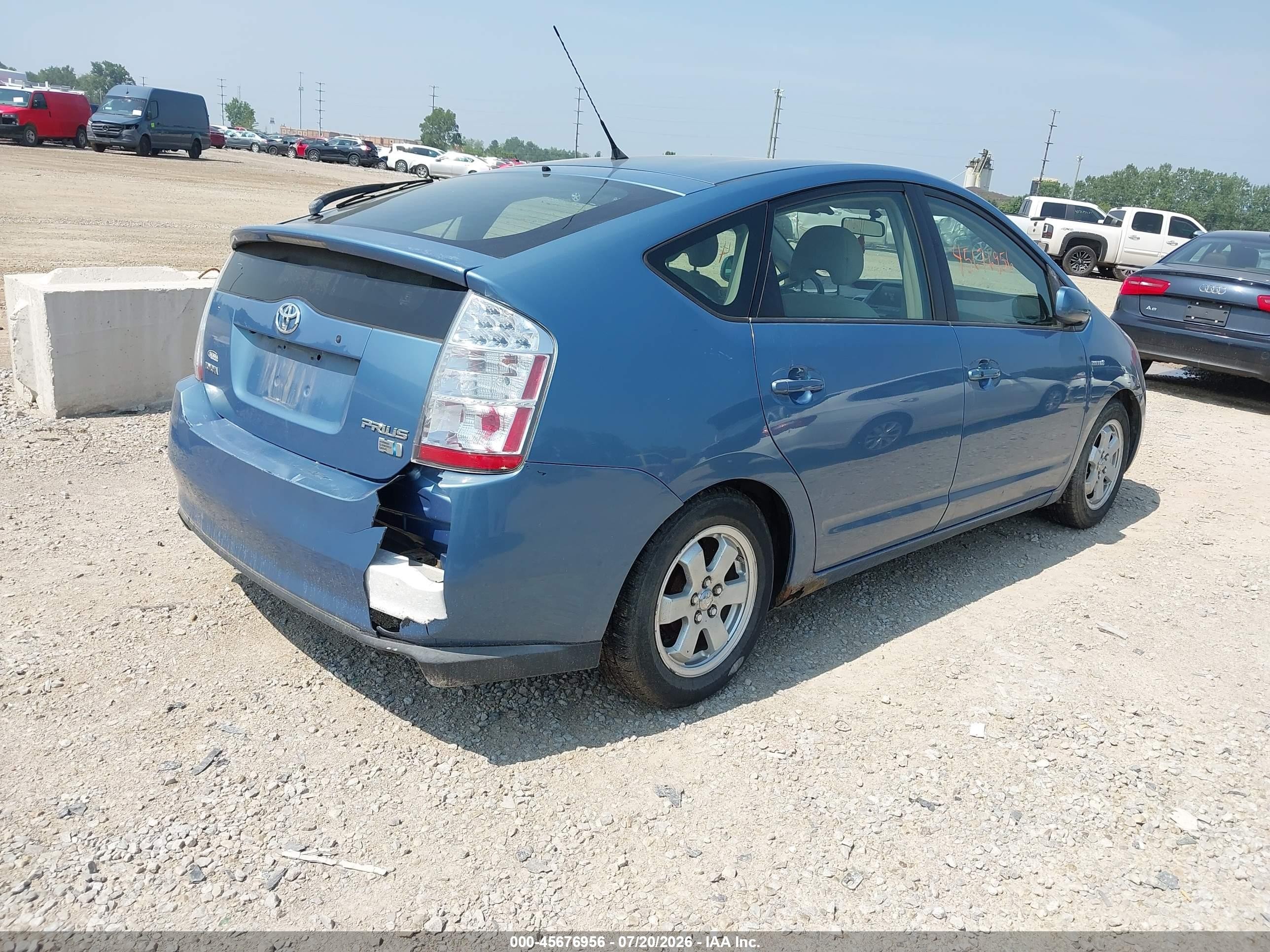 2007 Toyota Prius   Blue vin: JTDKB20U377638472