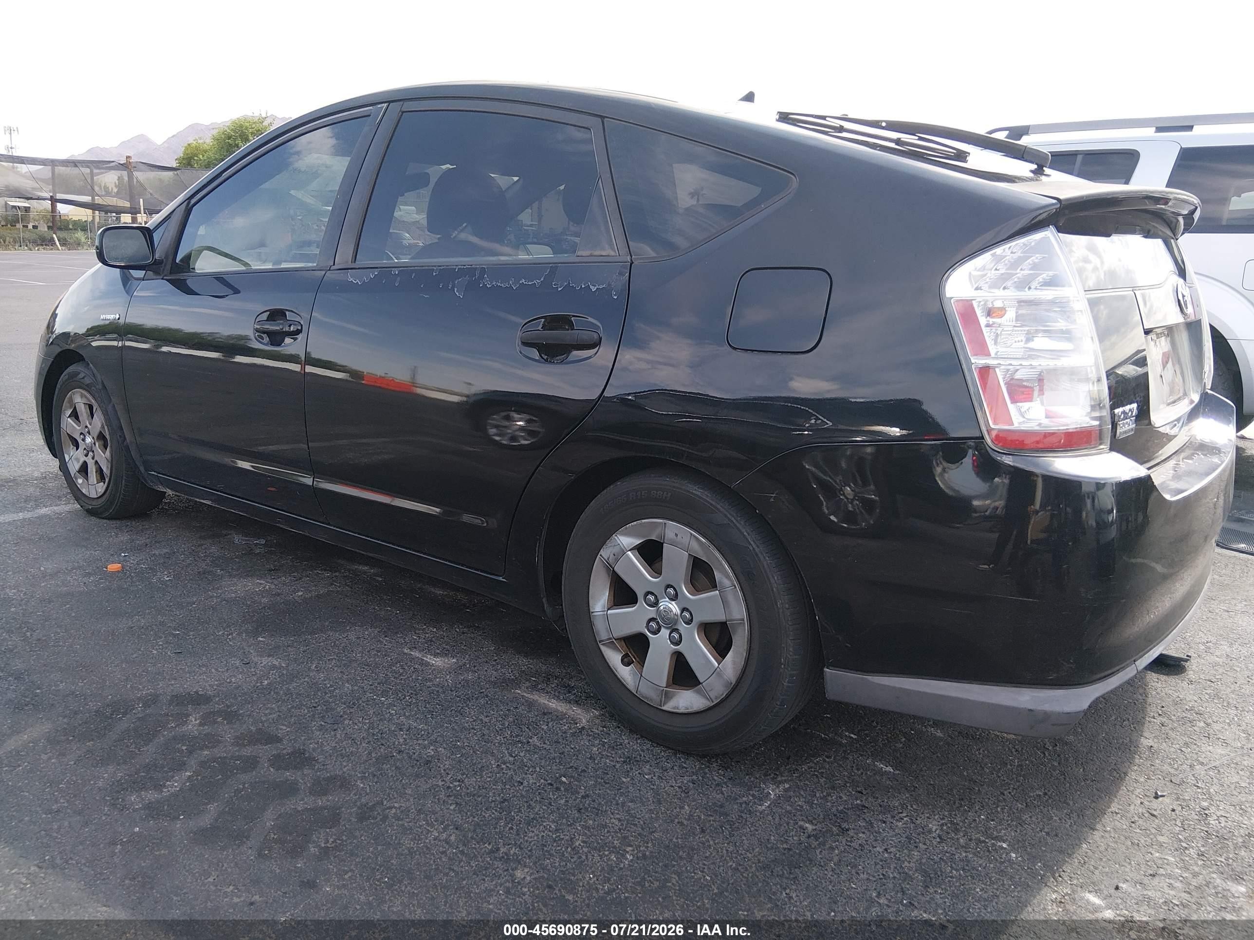 2007 Toyota Prius   Black vin: JTDKB20U377642926