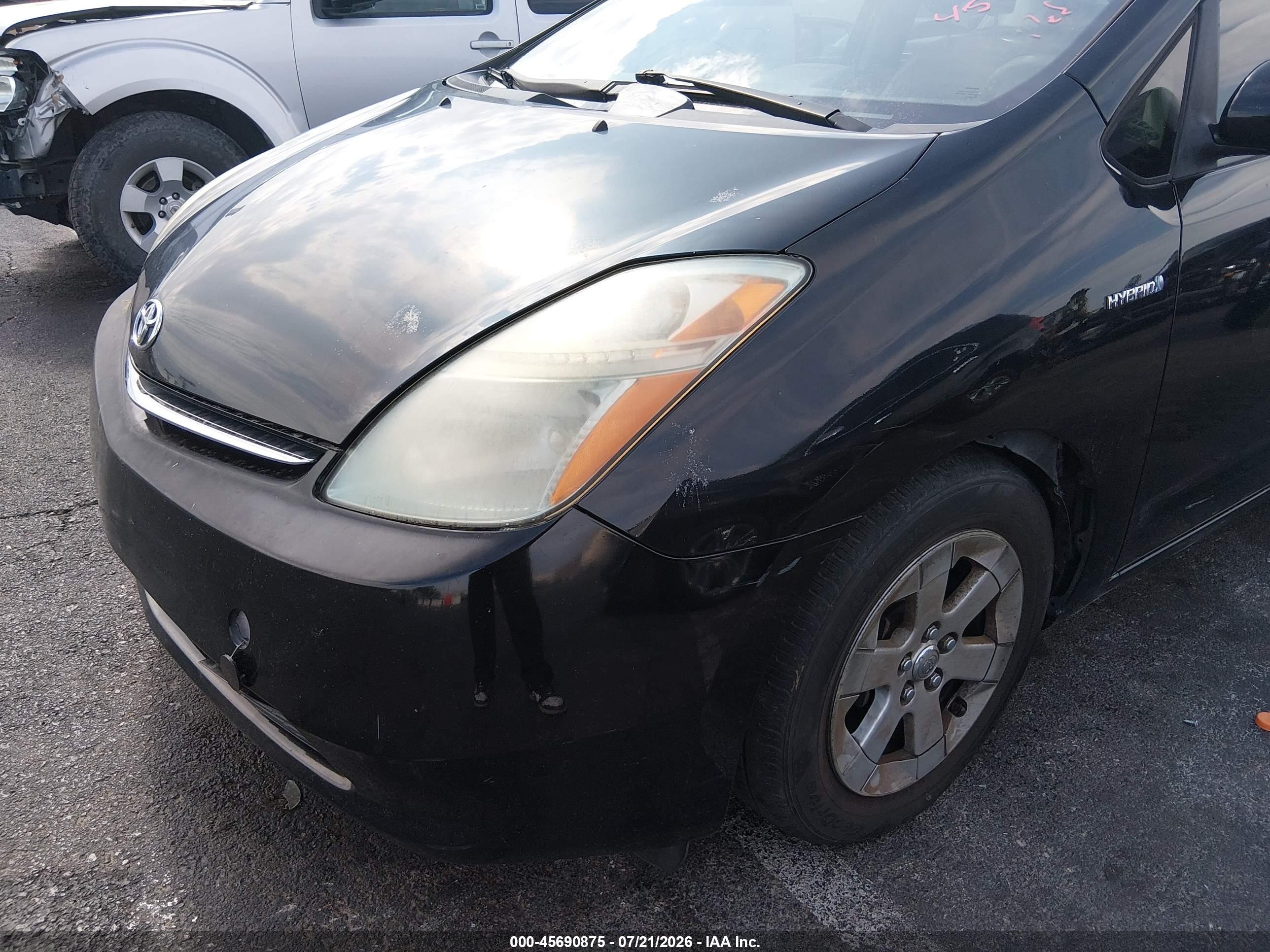 2007 Toyota Prius   Black vin: JTDKB20U377642926