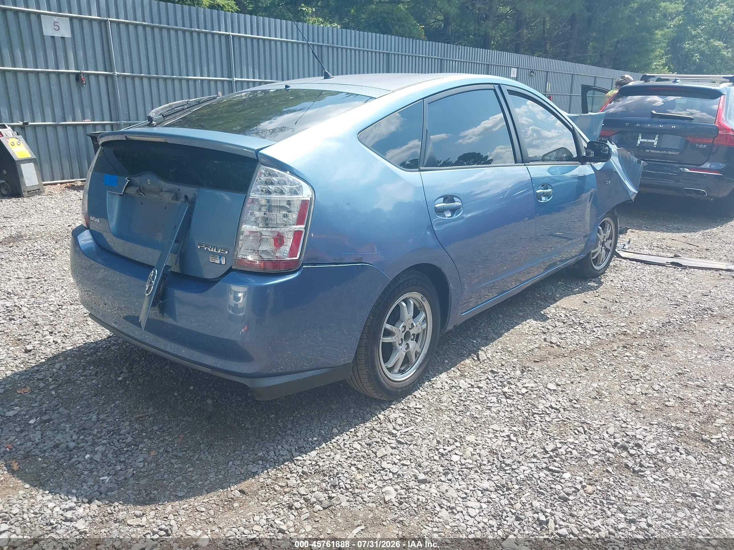 2007 Toyota Prius   Blue vin: JTDKB20U377651450
