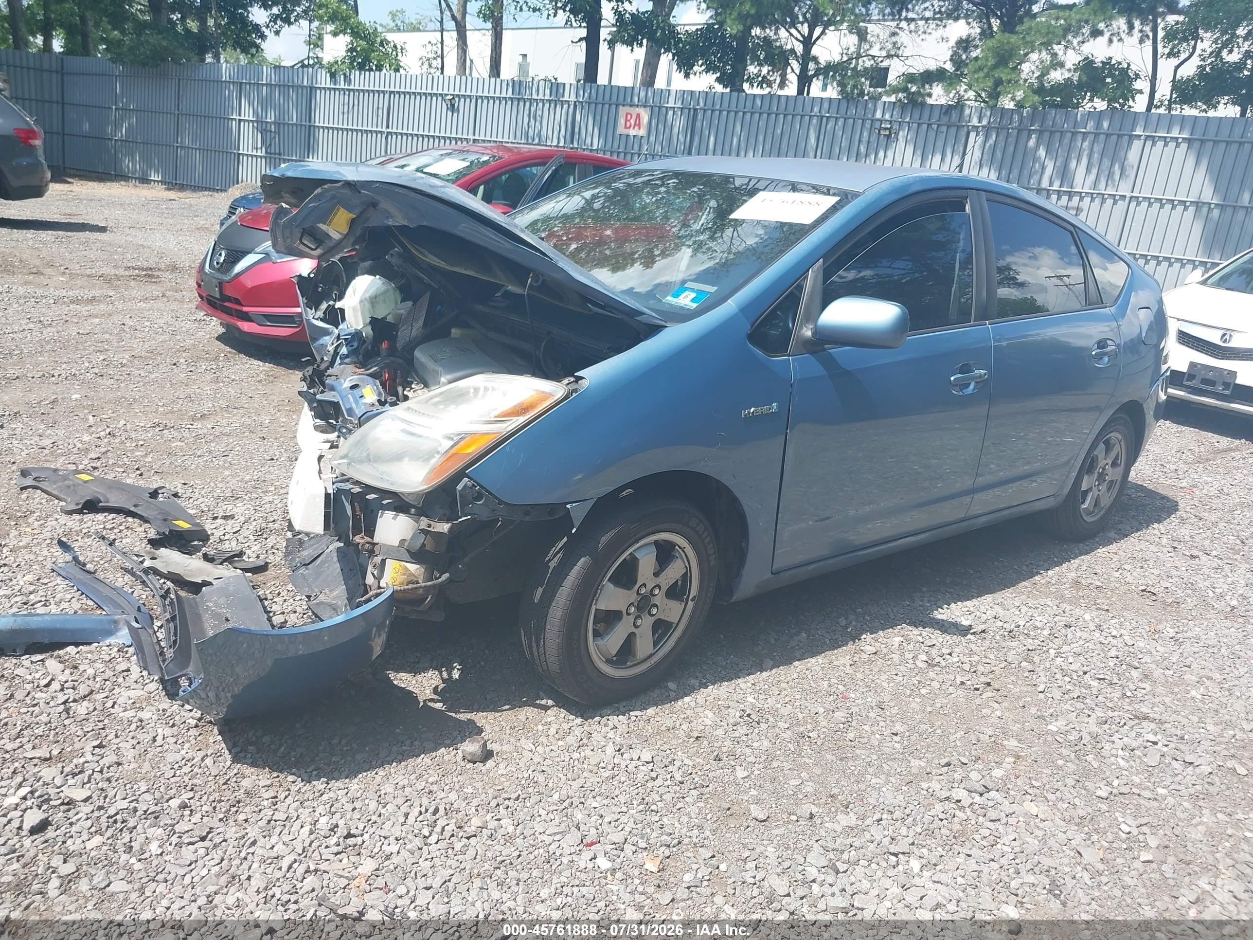 2007 Toyota Prius   Blue vin: JTDKB20U377651450