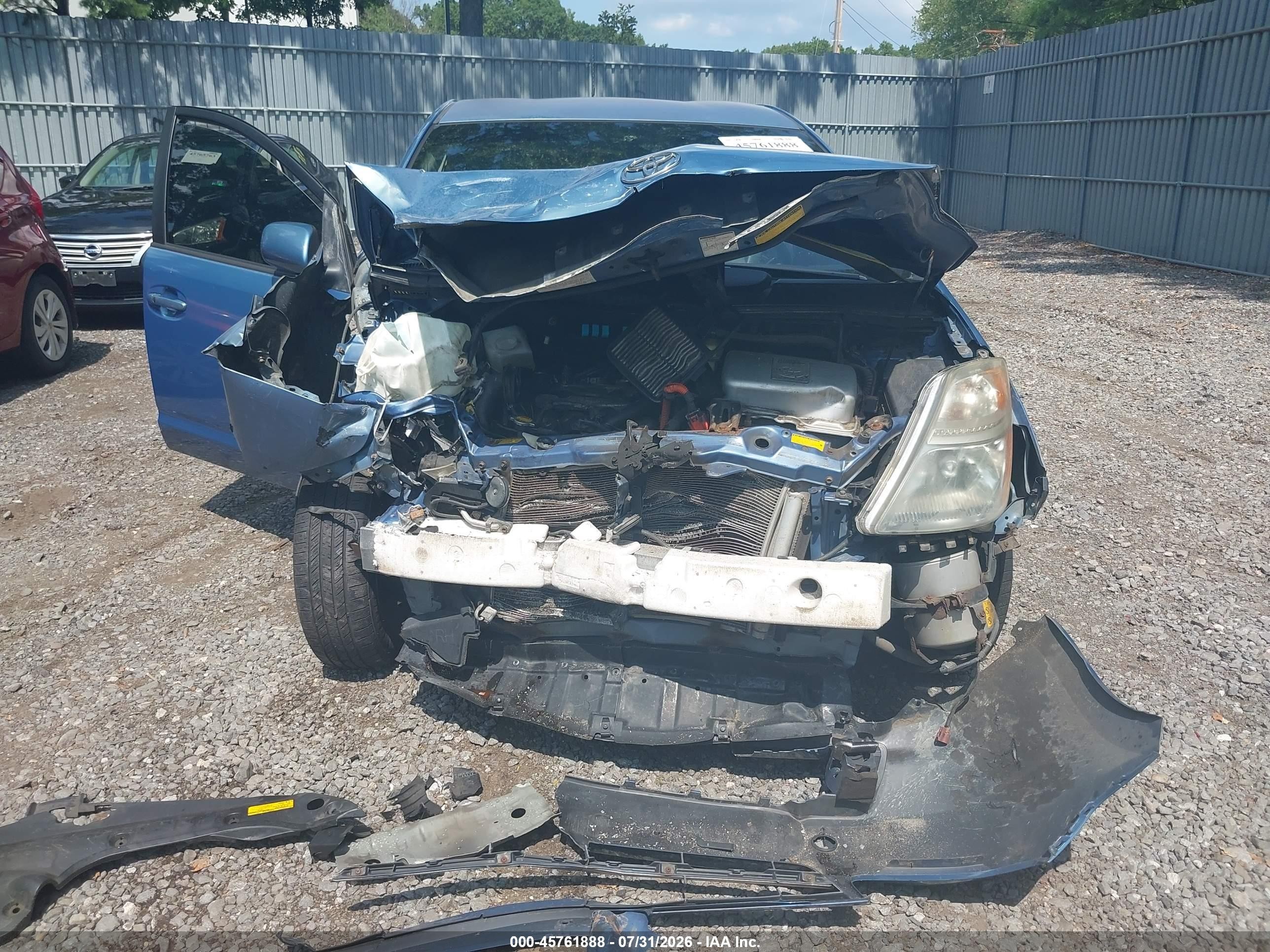 2007 Toyota Prius   Blue vin: JTDKB20U377651450