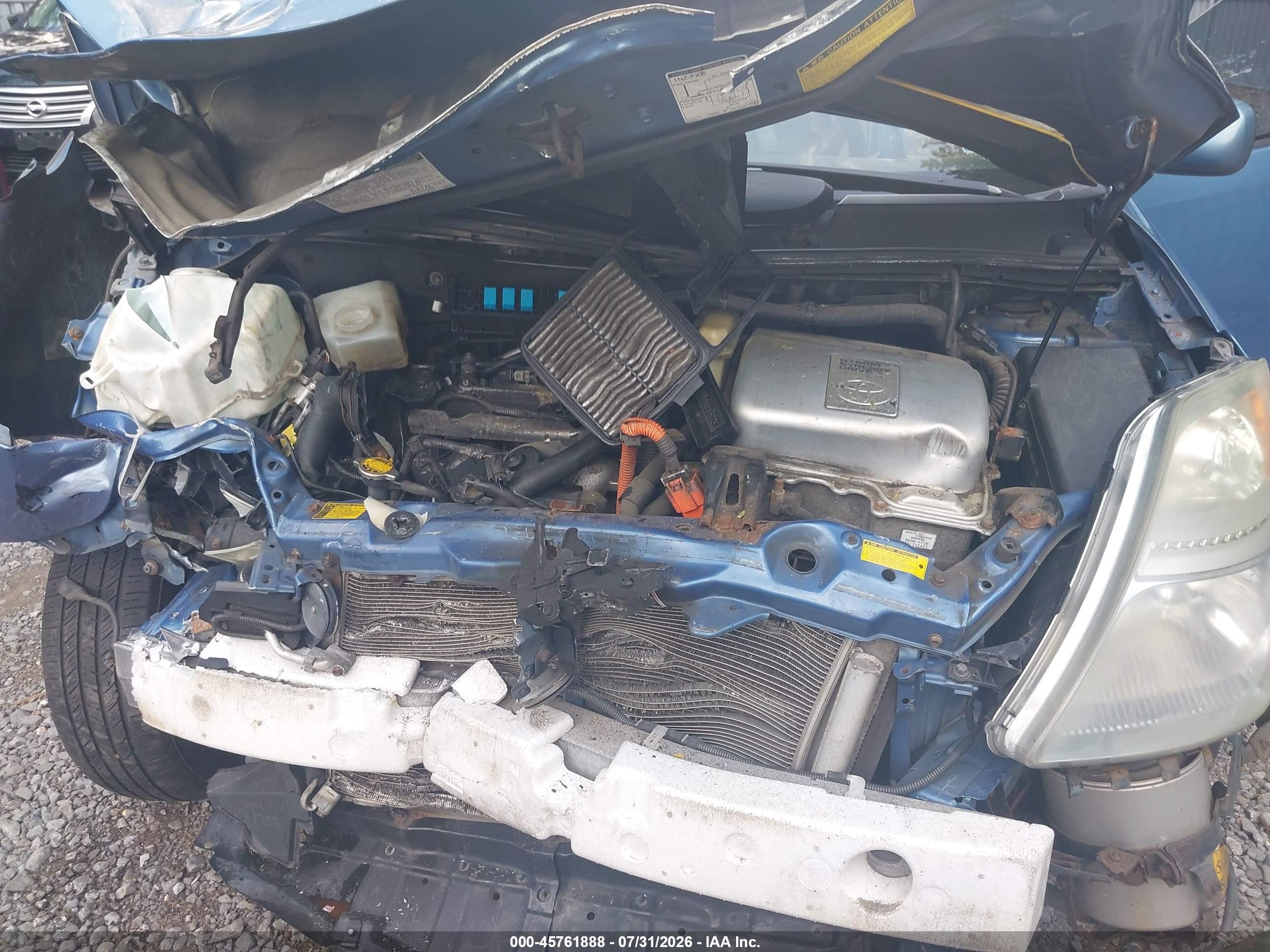 2007 Toyota Prius   Blue vin: JTDKB20U377651450