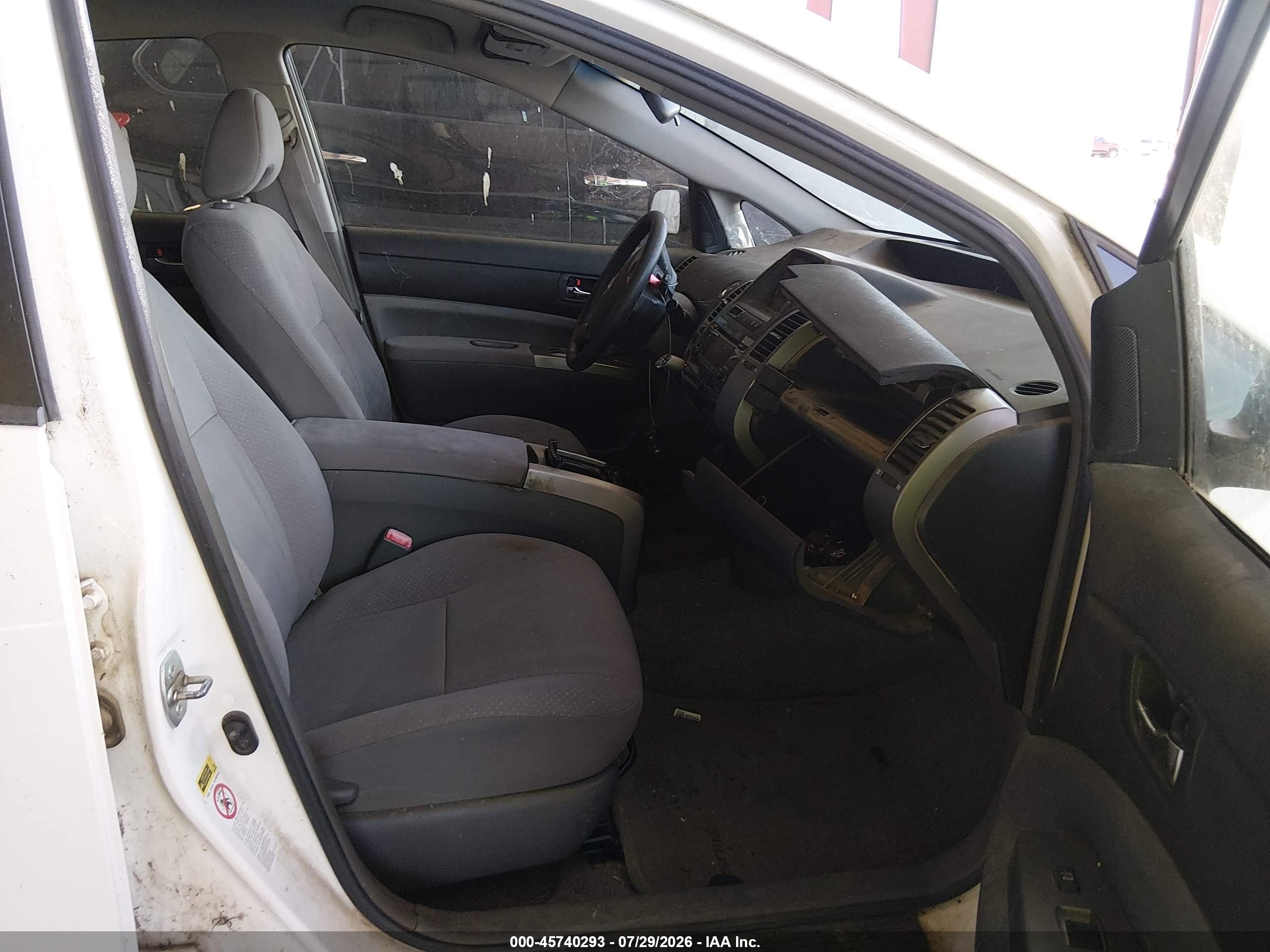 2007 Toyota Prius   Белый vin: JTDKB20U377656194