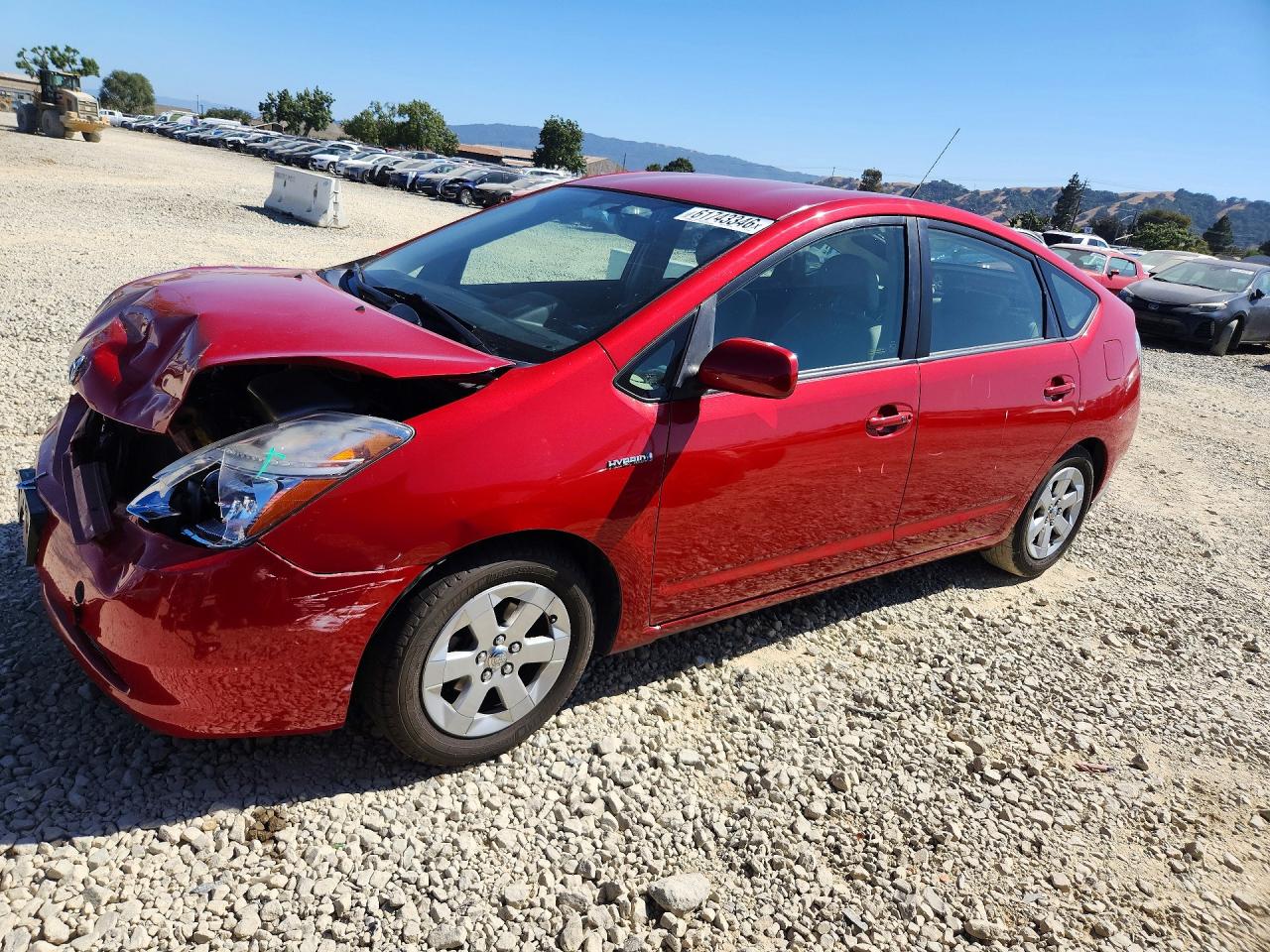 2007 Toyota Prius Base Красный vin: JTDKB20U377659628
