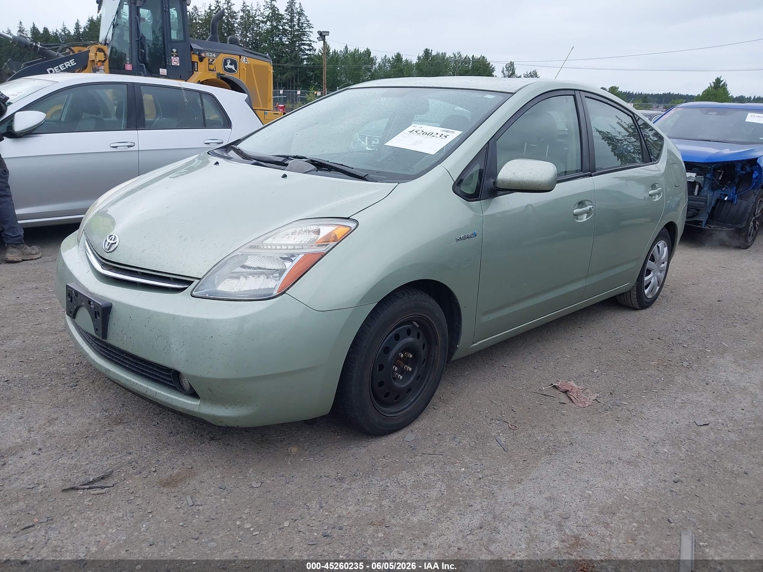 2007 Toyota Prius   Green vin: JTDKB20U377670502