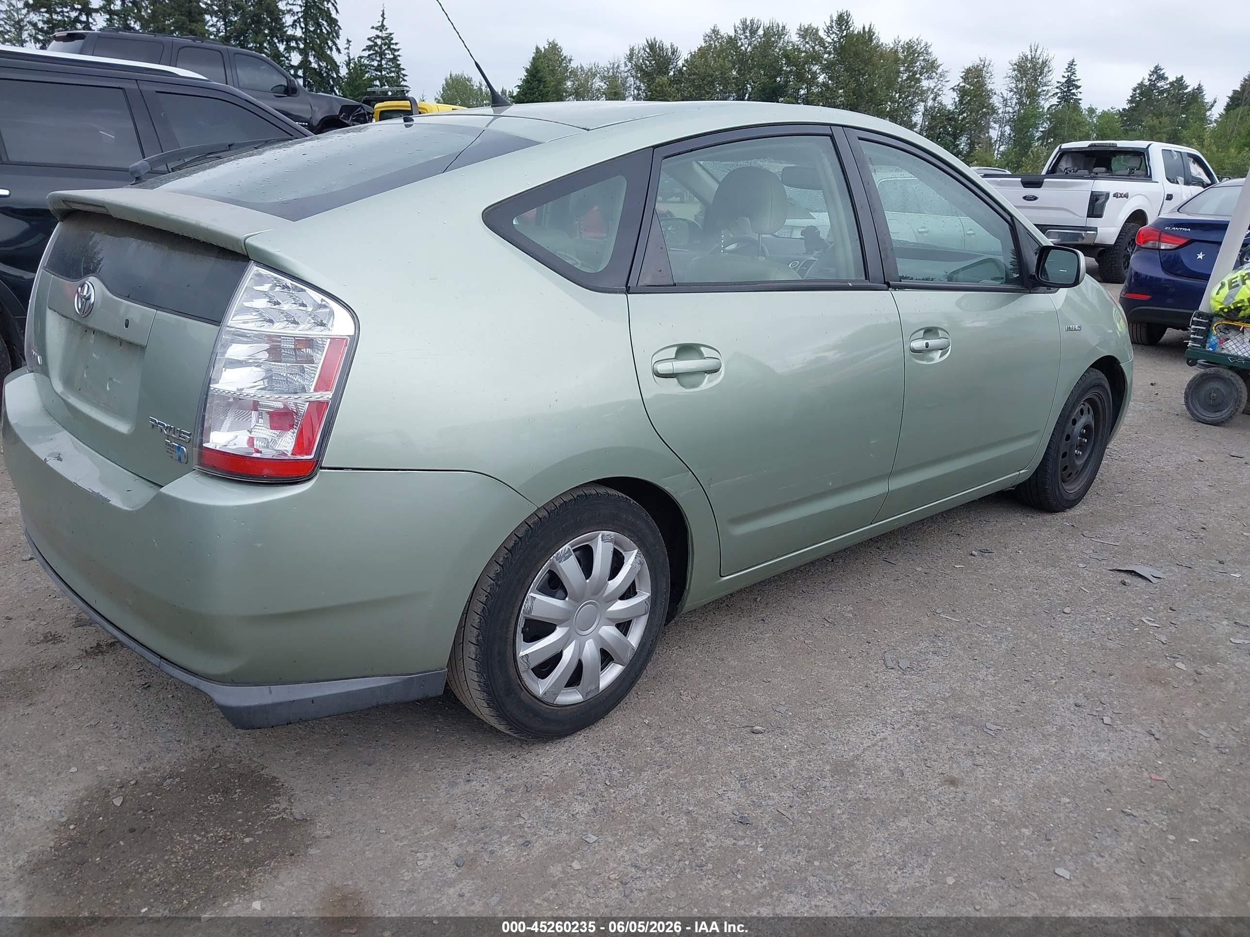 2007 Toyota Prius   Green vin: JTDKB20U377670502
