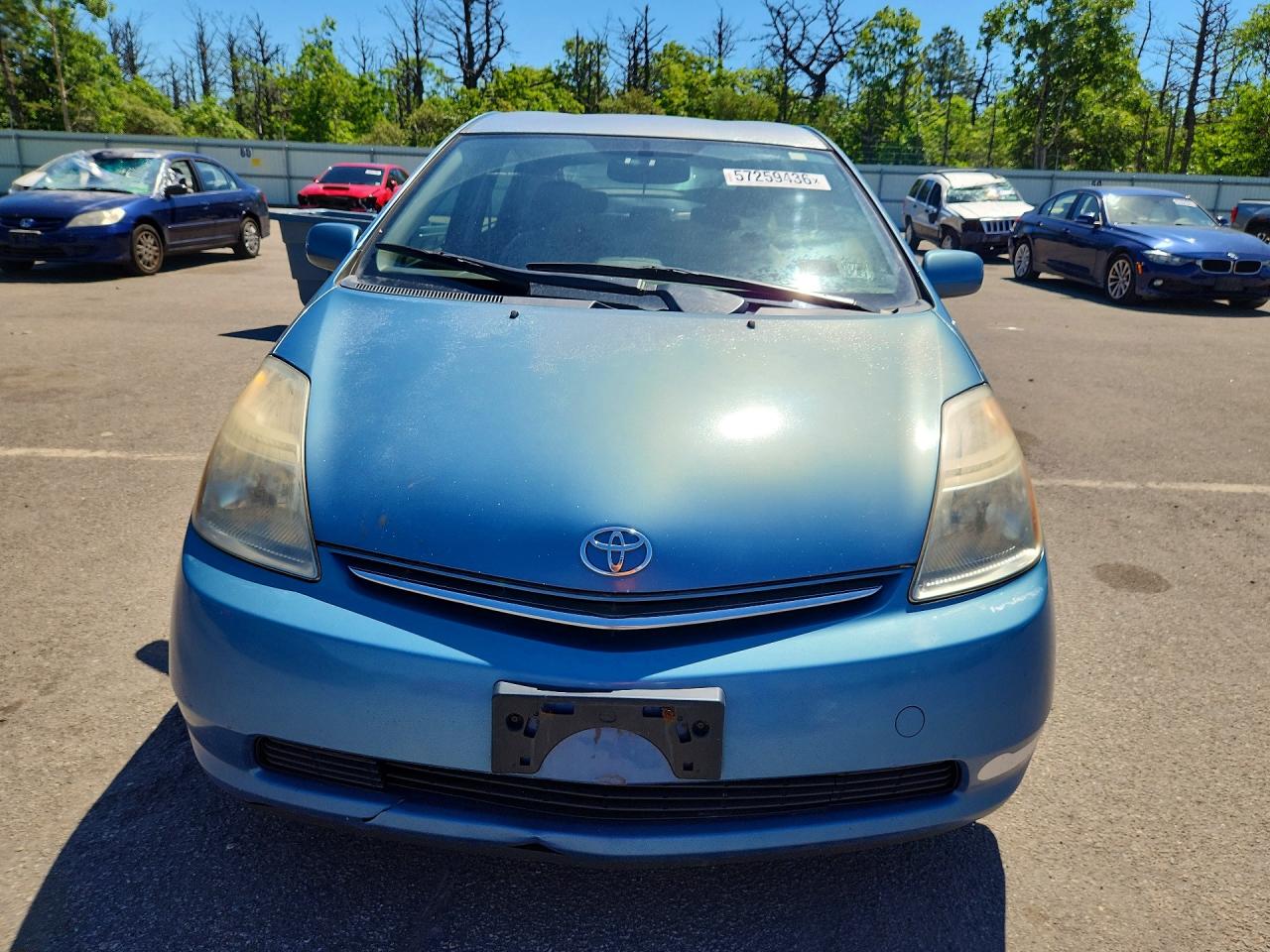 2007 Toyota Prius Base Blue vin: JTDKB20U377674226