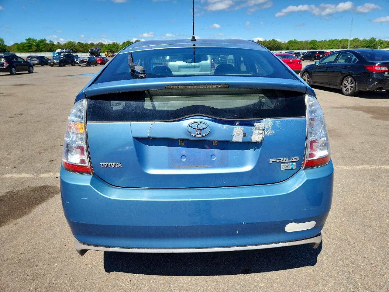 2007 Toyota Prius Base Blue vin: JTDKB20U377674226