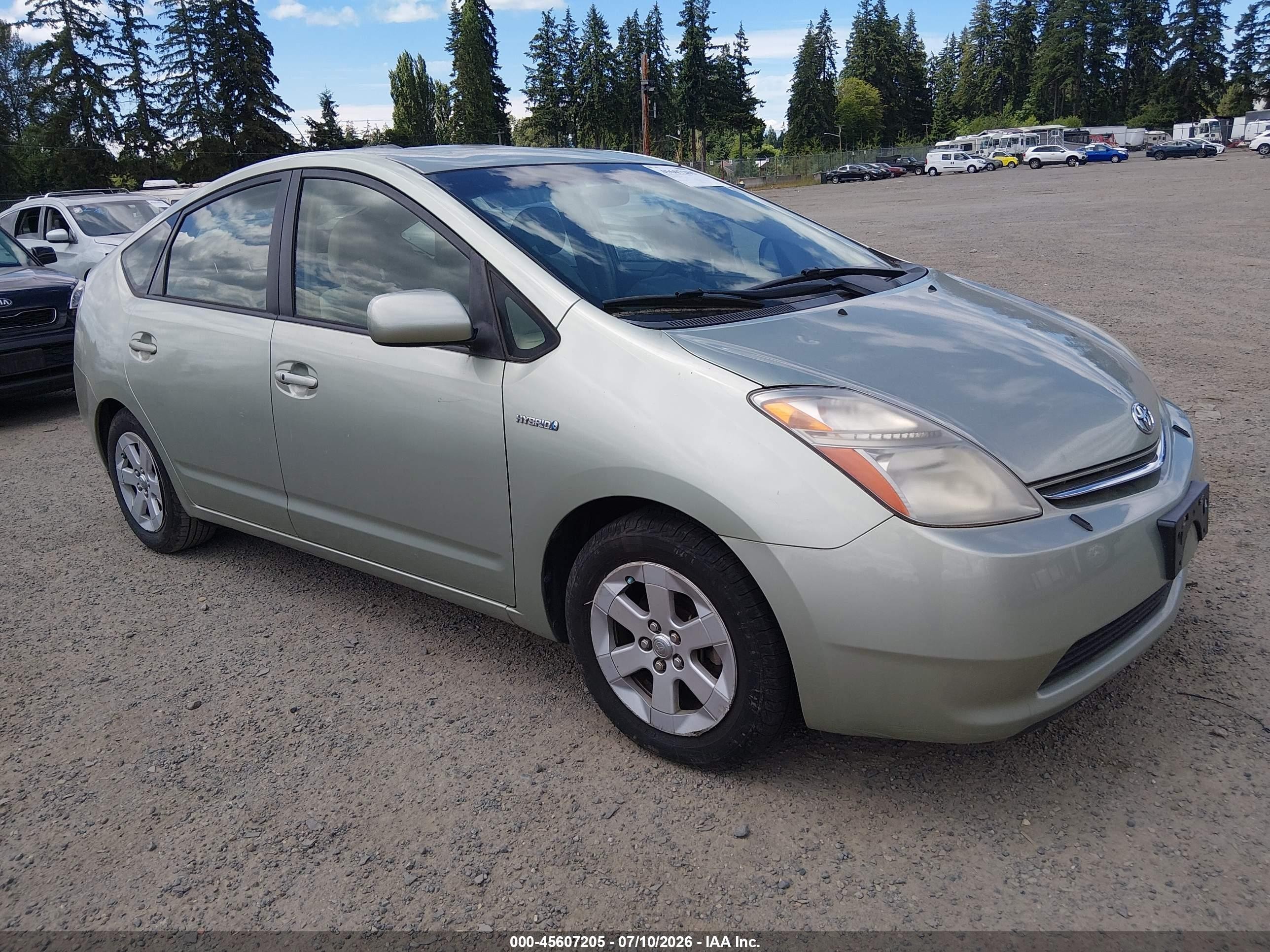 2007 Toyota Prius   Green vin: JTDKB20U377678860