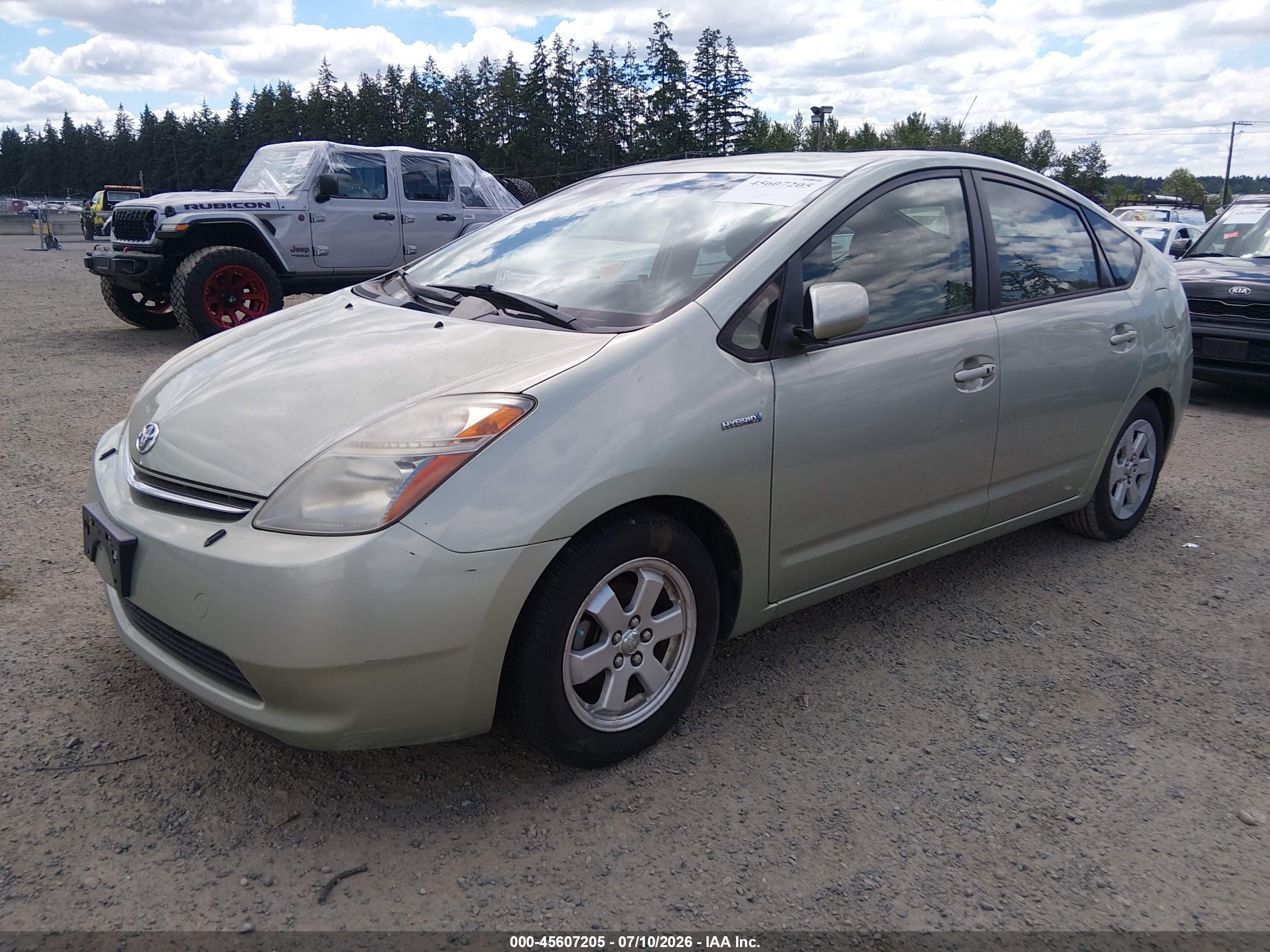 2007 Toyota Prius   Green vin: JTDKB20U377678860