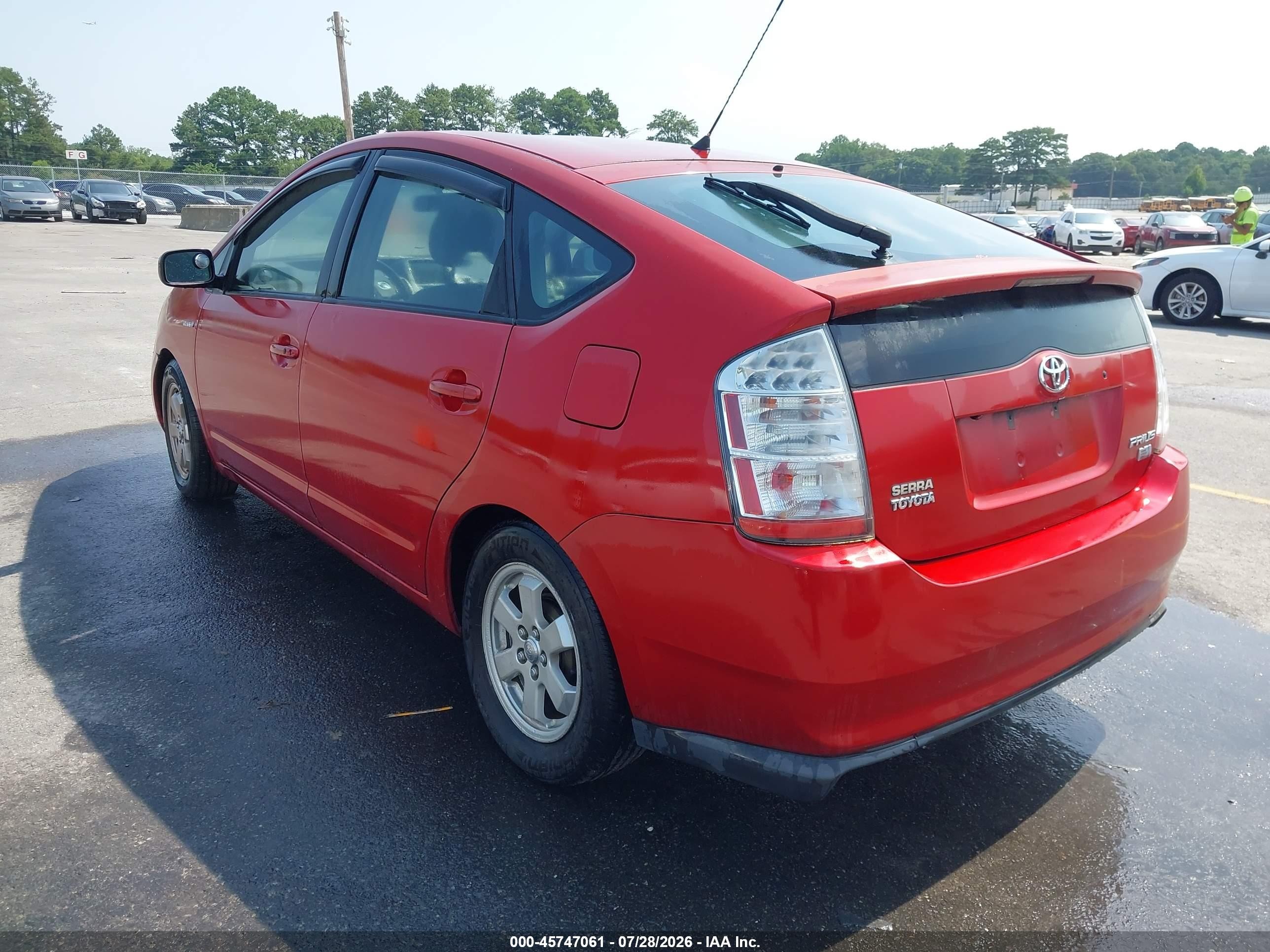 2007 Toyota Prius   Red vin: JTDKB20U377681757