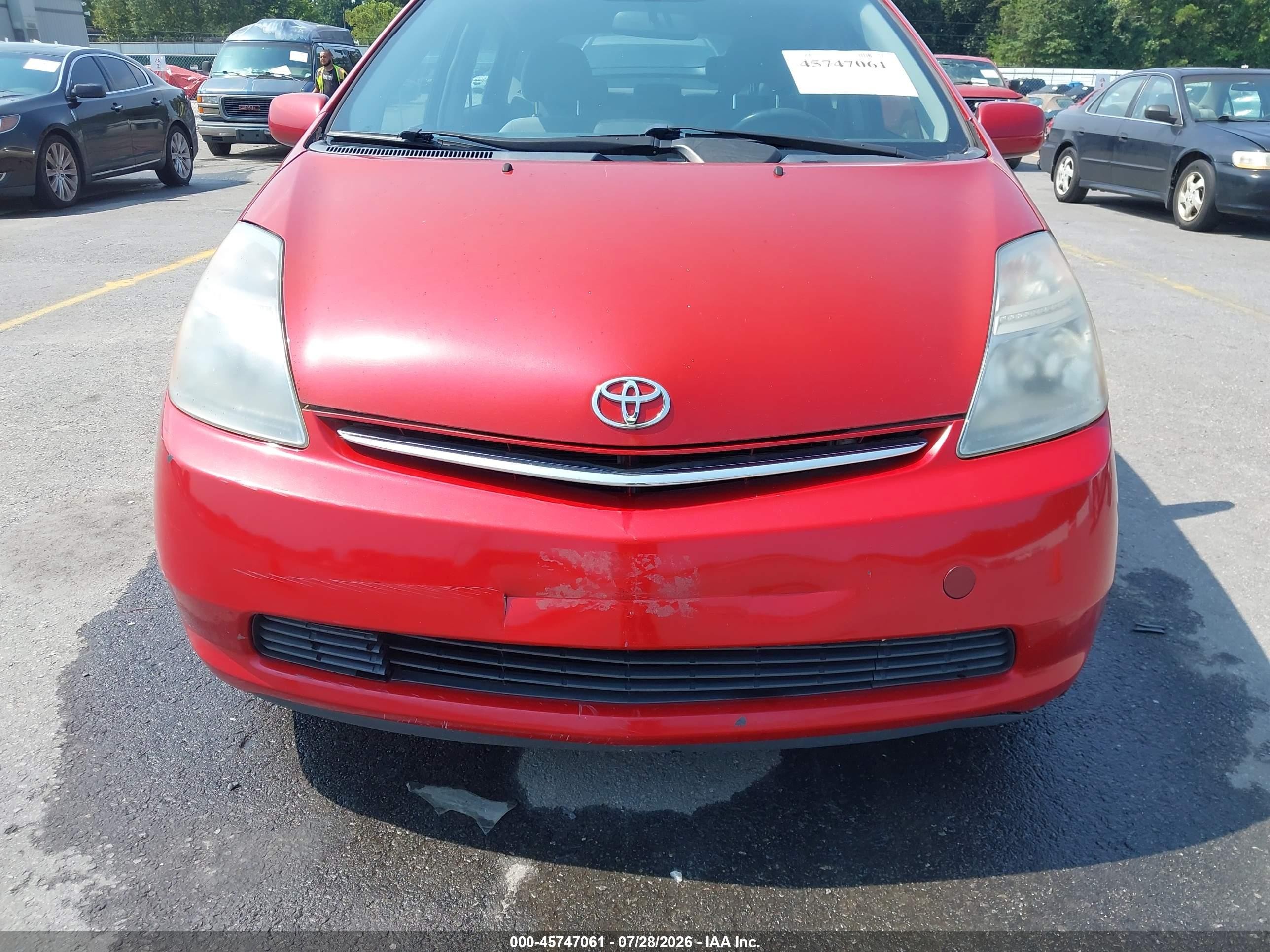 2007 Toyota Prius   Red vin: JTDKB20U377681757