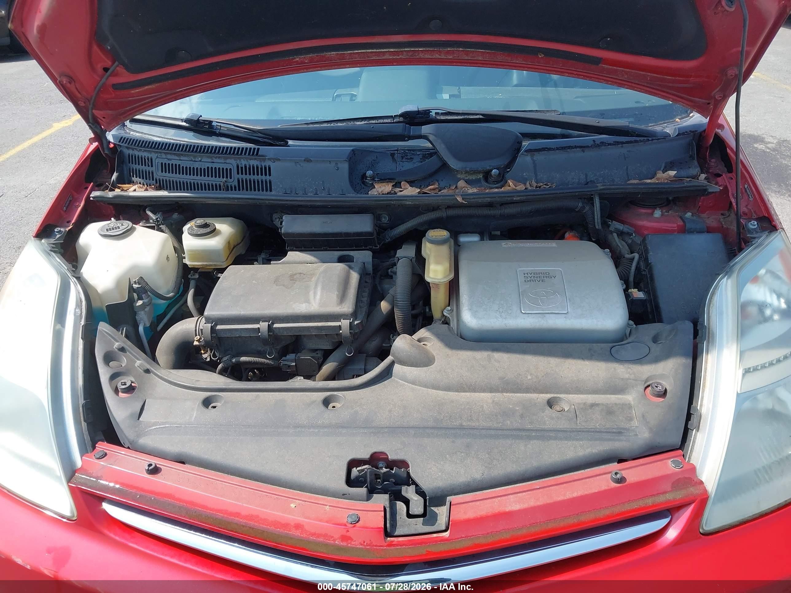 2007 Toyota Prius   Red vin: JTDKB20U377681757