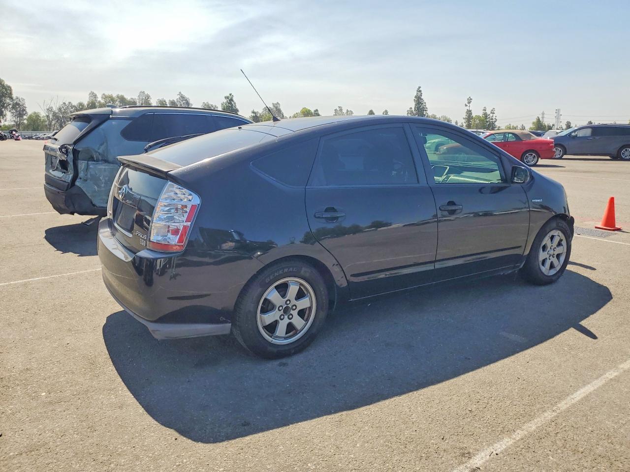 2007 Toyota Prius Base Black vin: JTDKB20U377684254