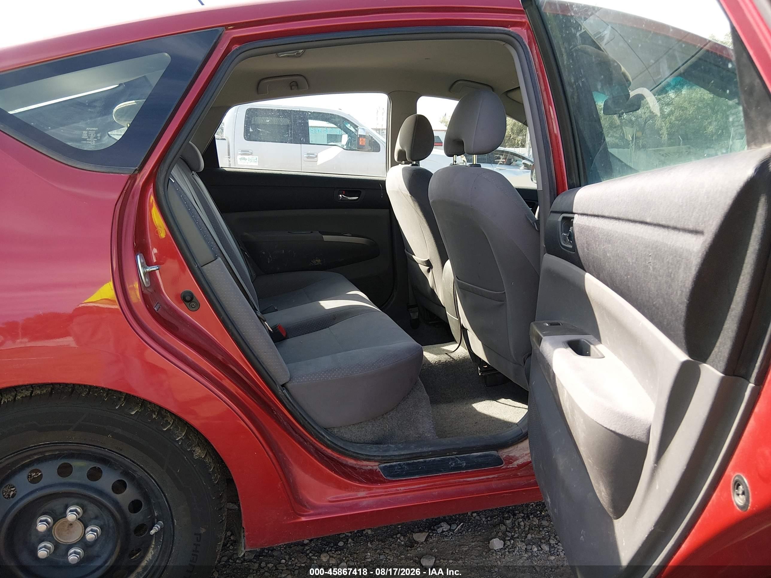 2008 Toyota Prius   Red vin: JTDKB20U383301566