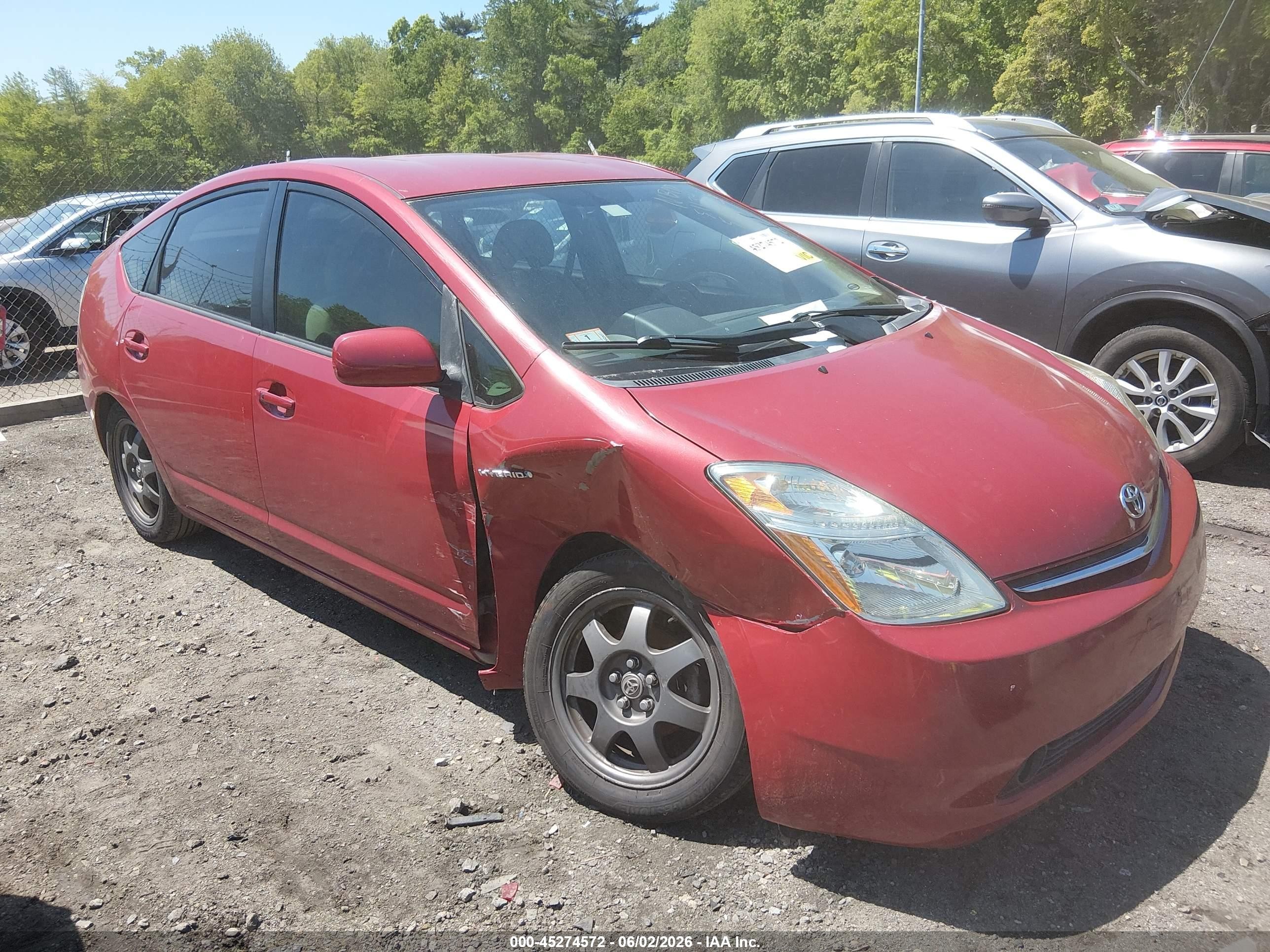 2008 Toyota Prius Touring Red vin: JTDKB20U383312695