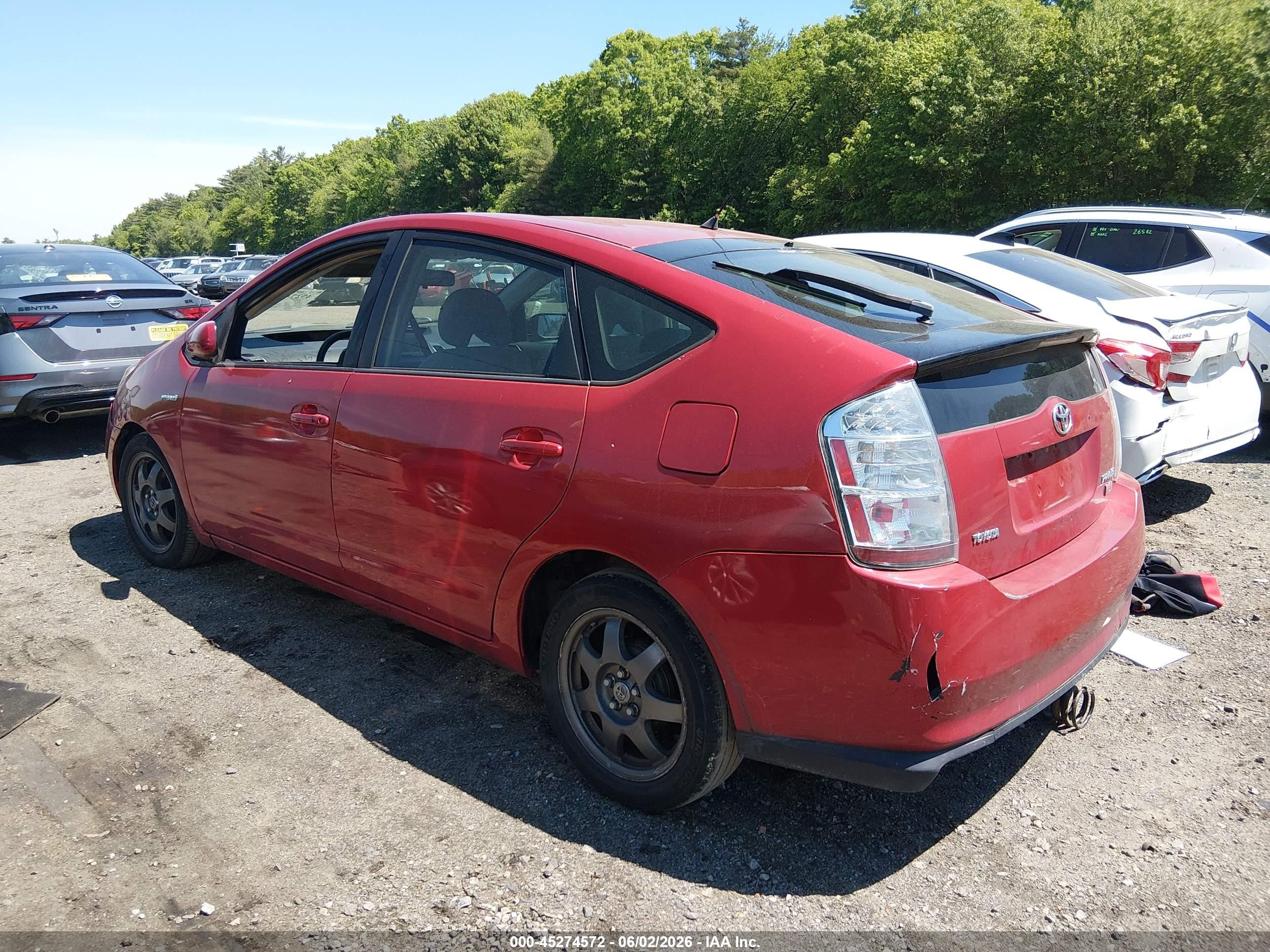 2008 Toyota Prius Touring Red vin: JTDKB20U383312695