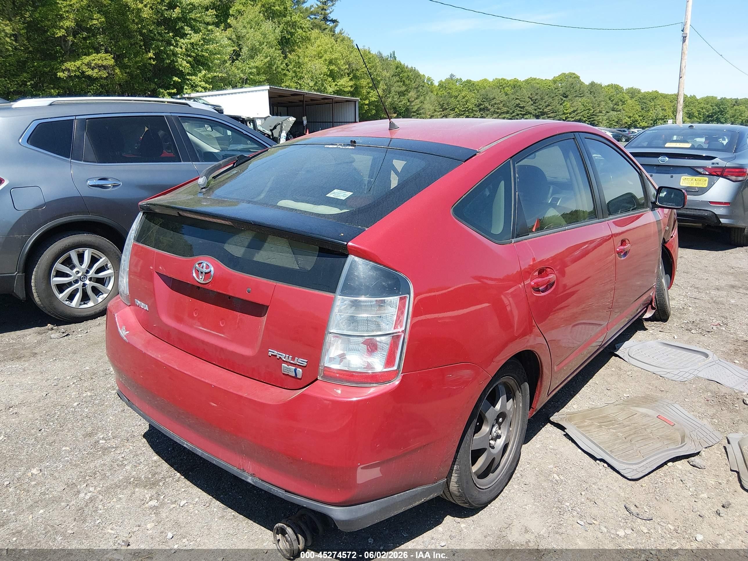 2008 Toyota Prius Touring Red vin: JTDKB20U383312695