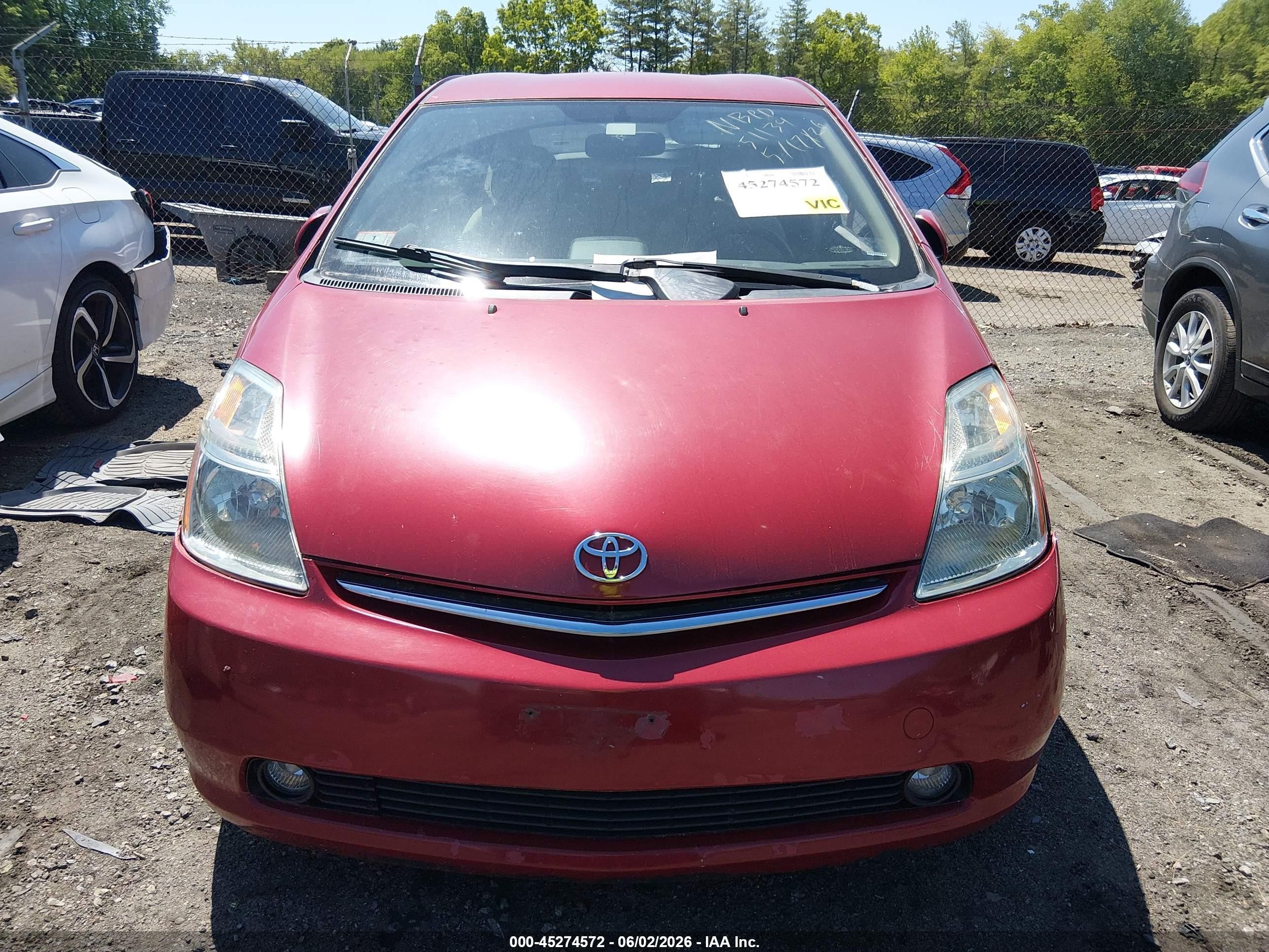 2008 Toyota Prius Touring Red vin: JTDKB20U383312695