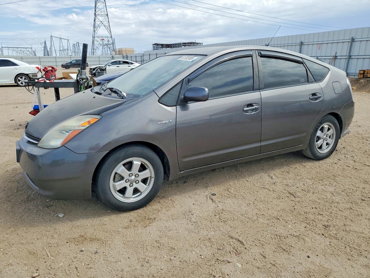 2008 Toyota Prius Base Gray vin: JTDKB20U383314656