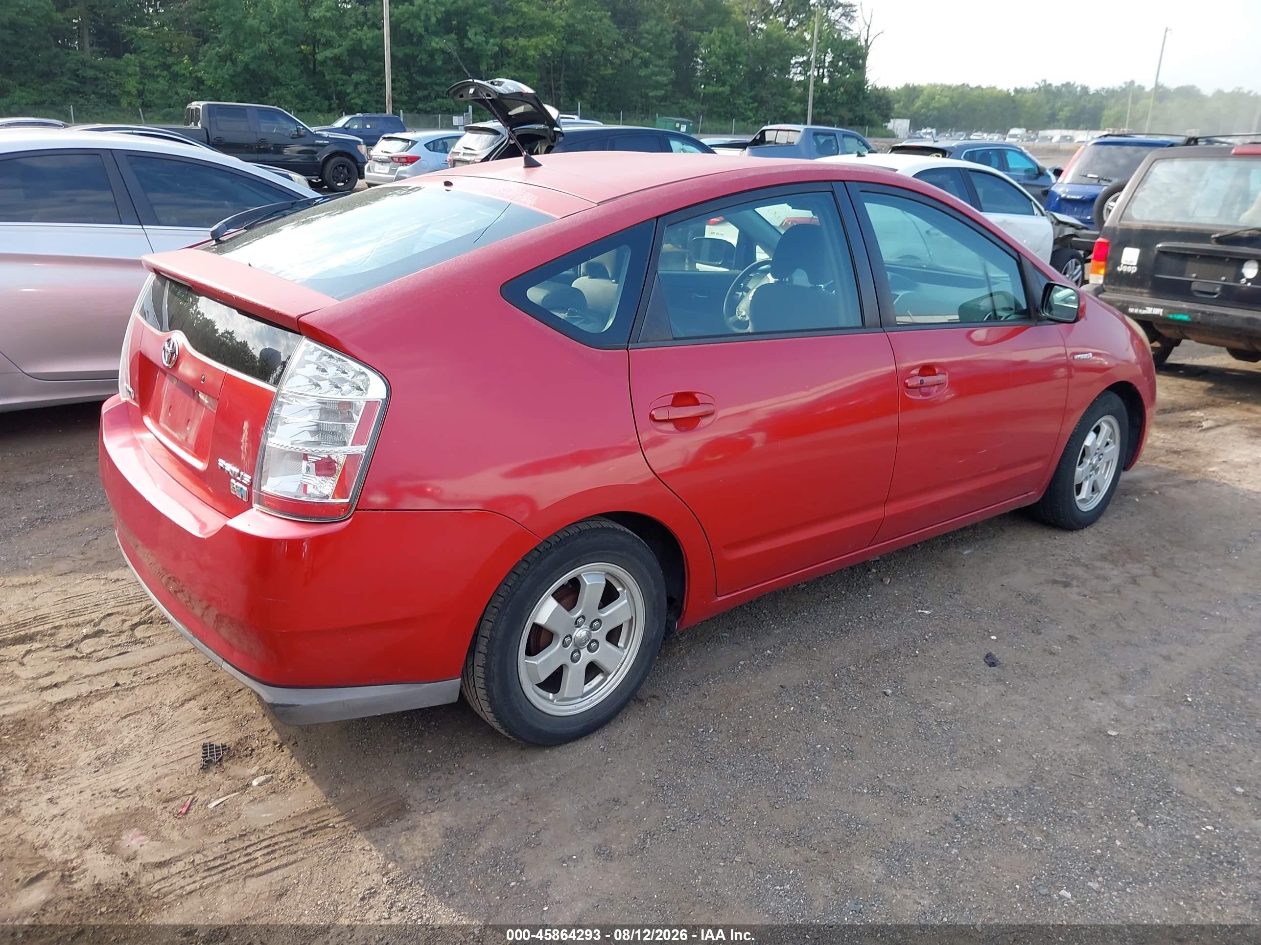 2008 Toyota Prius   Red vin: JTDKB20U383330338