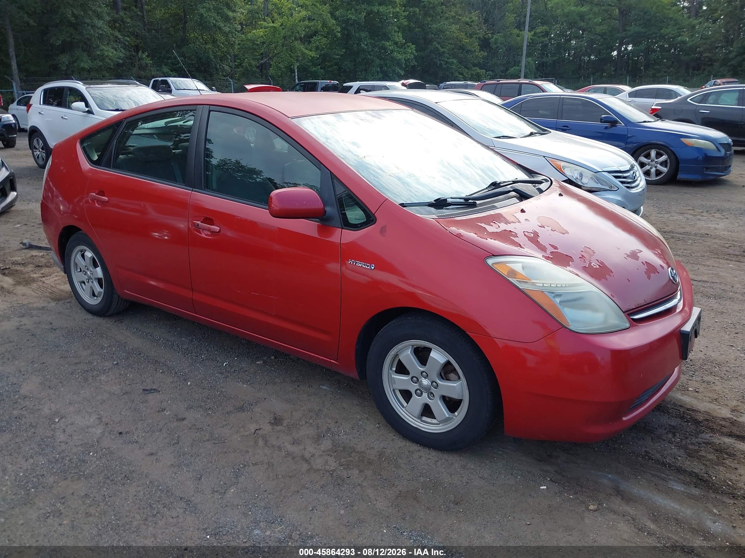 2008 Toyota Prius   Red vin: JTDKB20U383330338