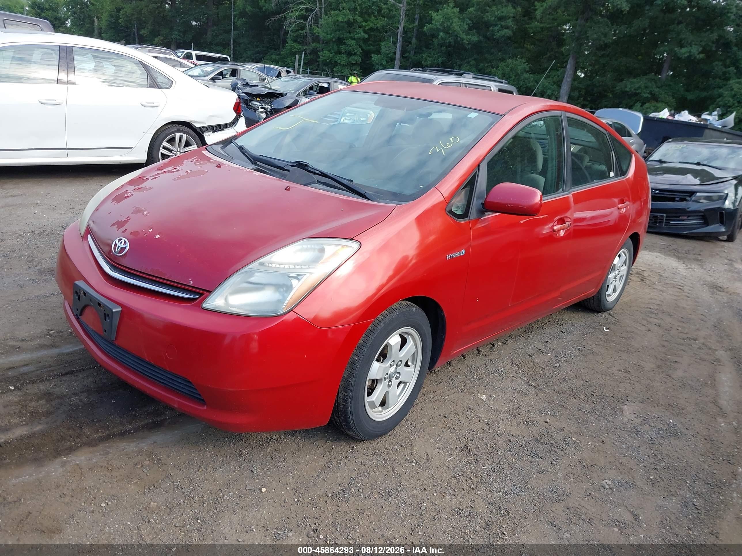 2008 Toyota Prius   Red vin: JTDKB20U383330338