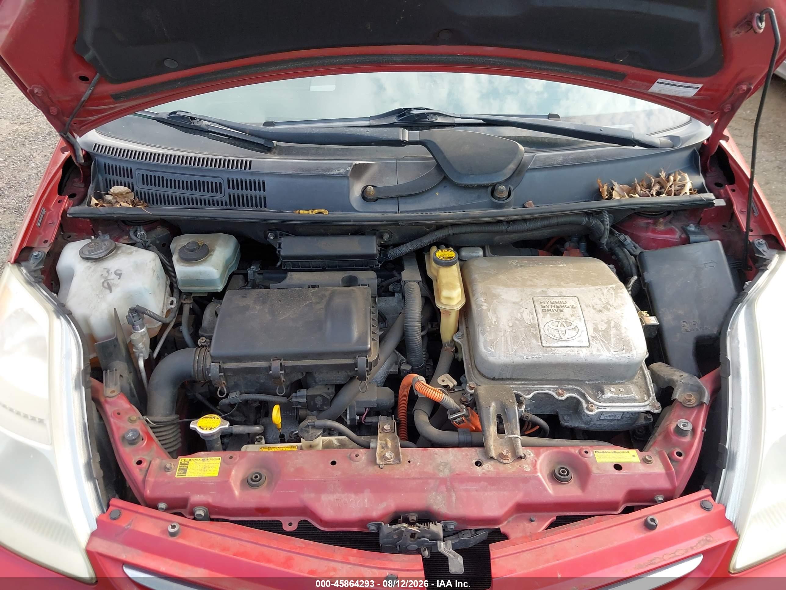 2008 Toyota Prius   Red vin: JTDKB20U383330338