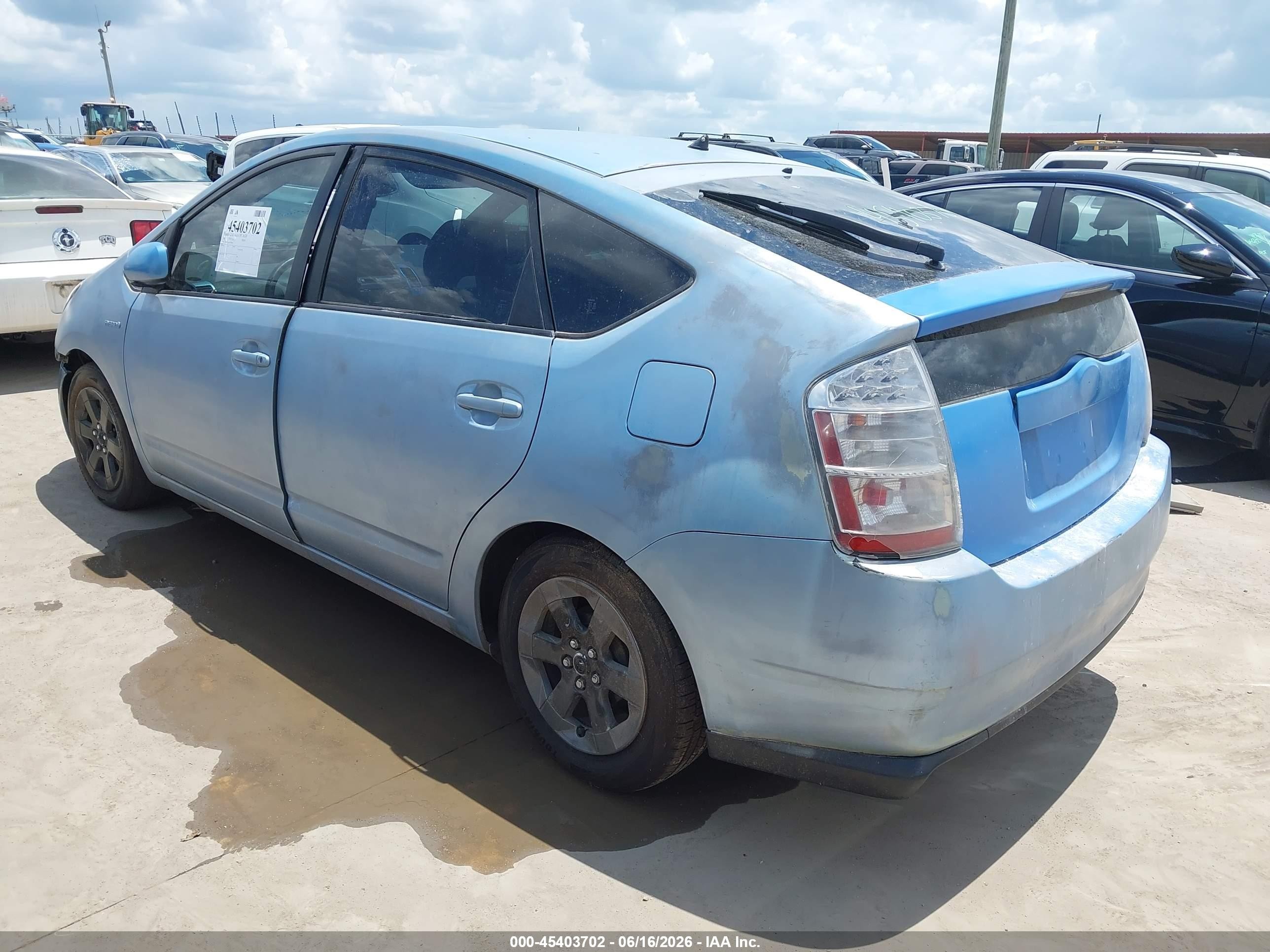2008 Toyota Prius   Light Blue vin: JTDKB20U383338049