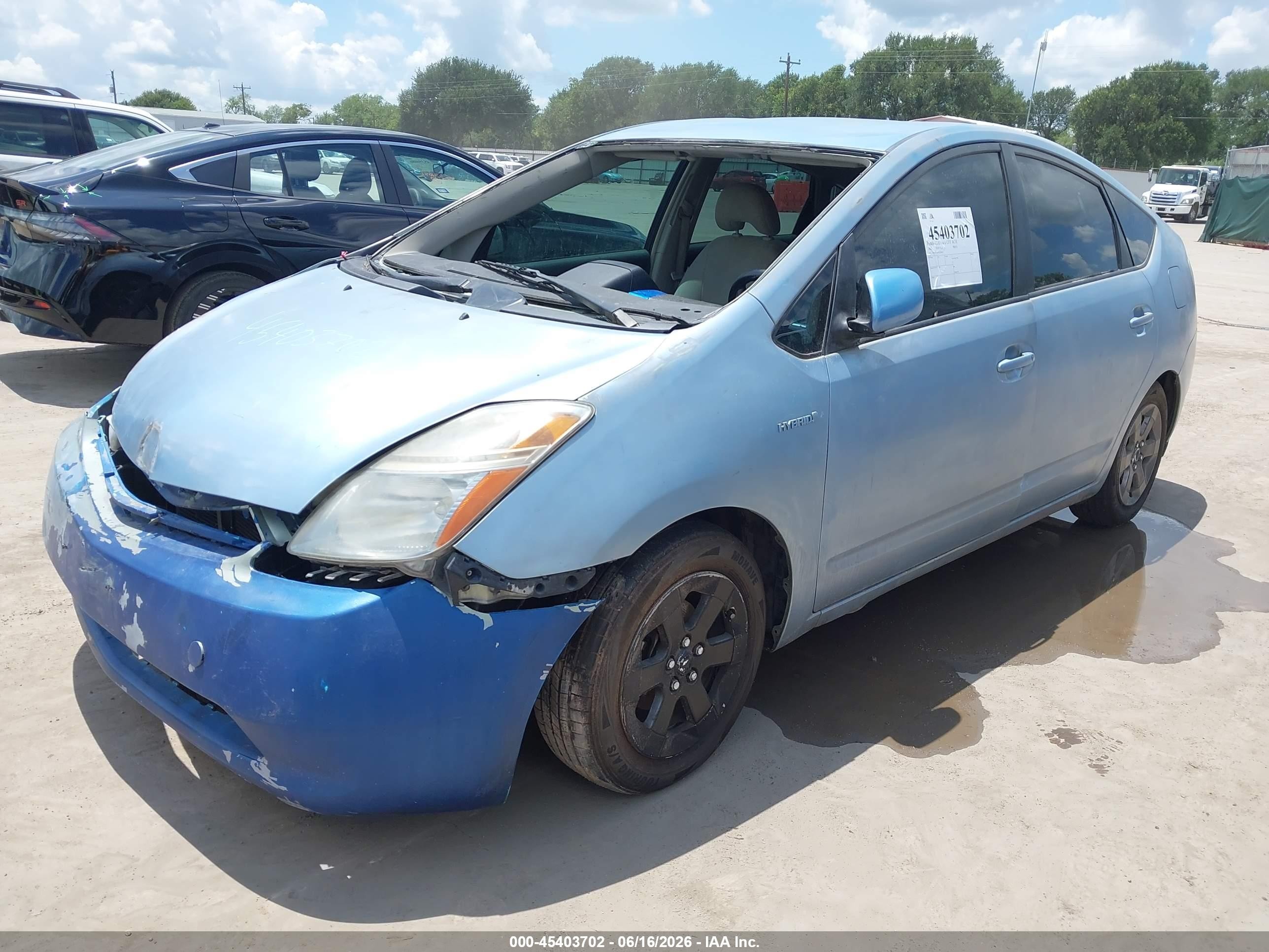 2008 Toyota Prius   Light Blue vin: JTDKB20U383338049