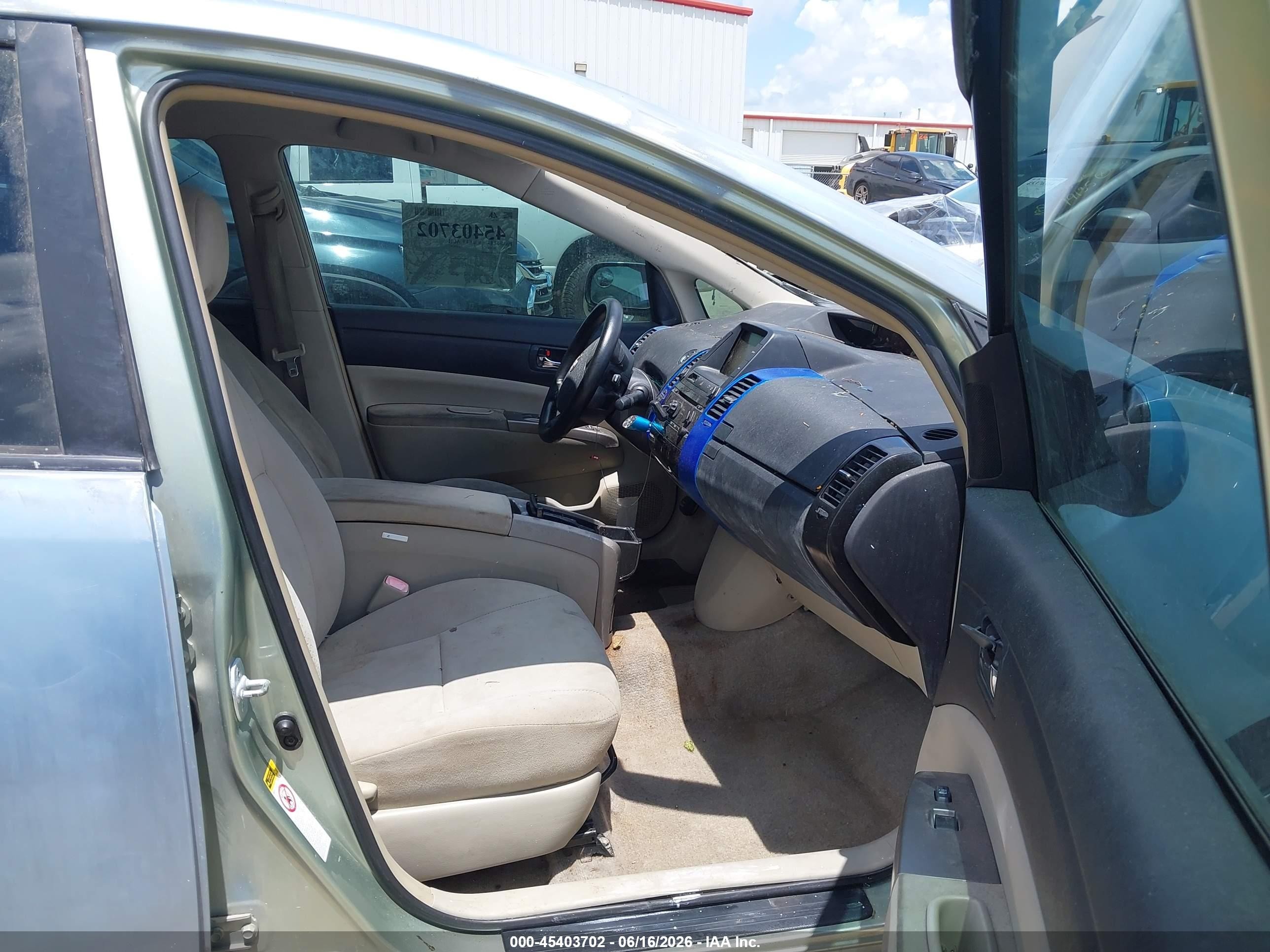 2008 Toyota Prius   Light Blue vin: JTDKB20U383338049