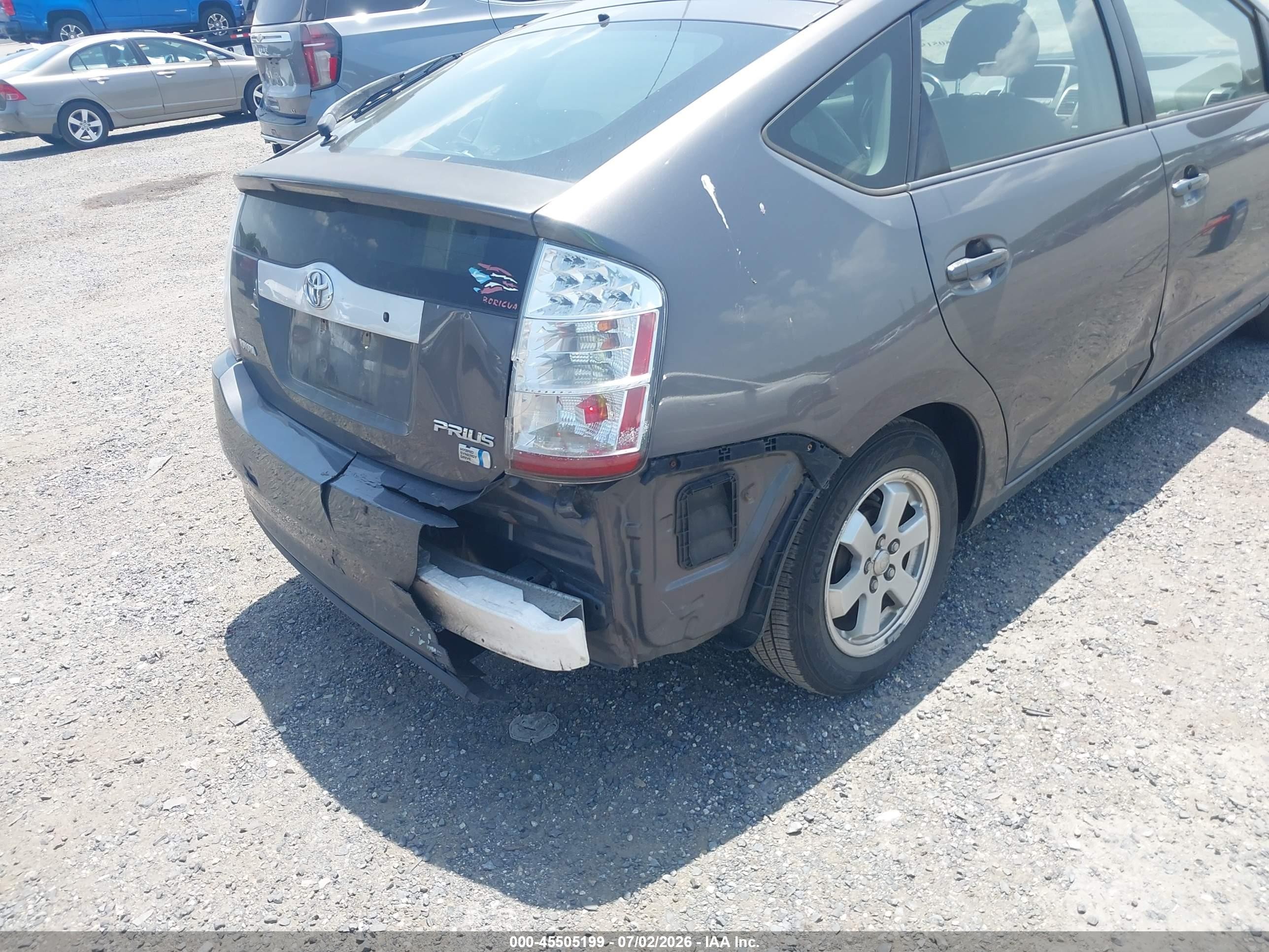 2008 Toyota Prius   Gray vin: JTDKB20U383349164