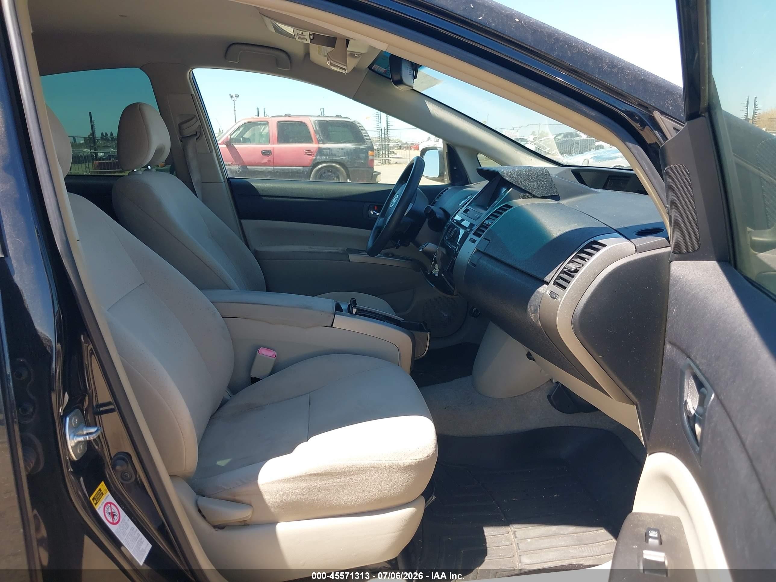 2008 Toyota Prius   Black vin: JTDKB20U383386005