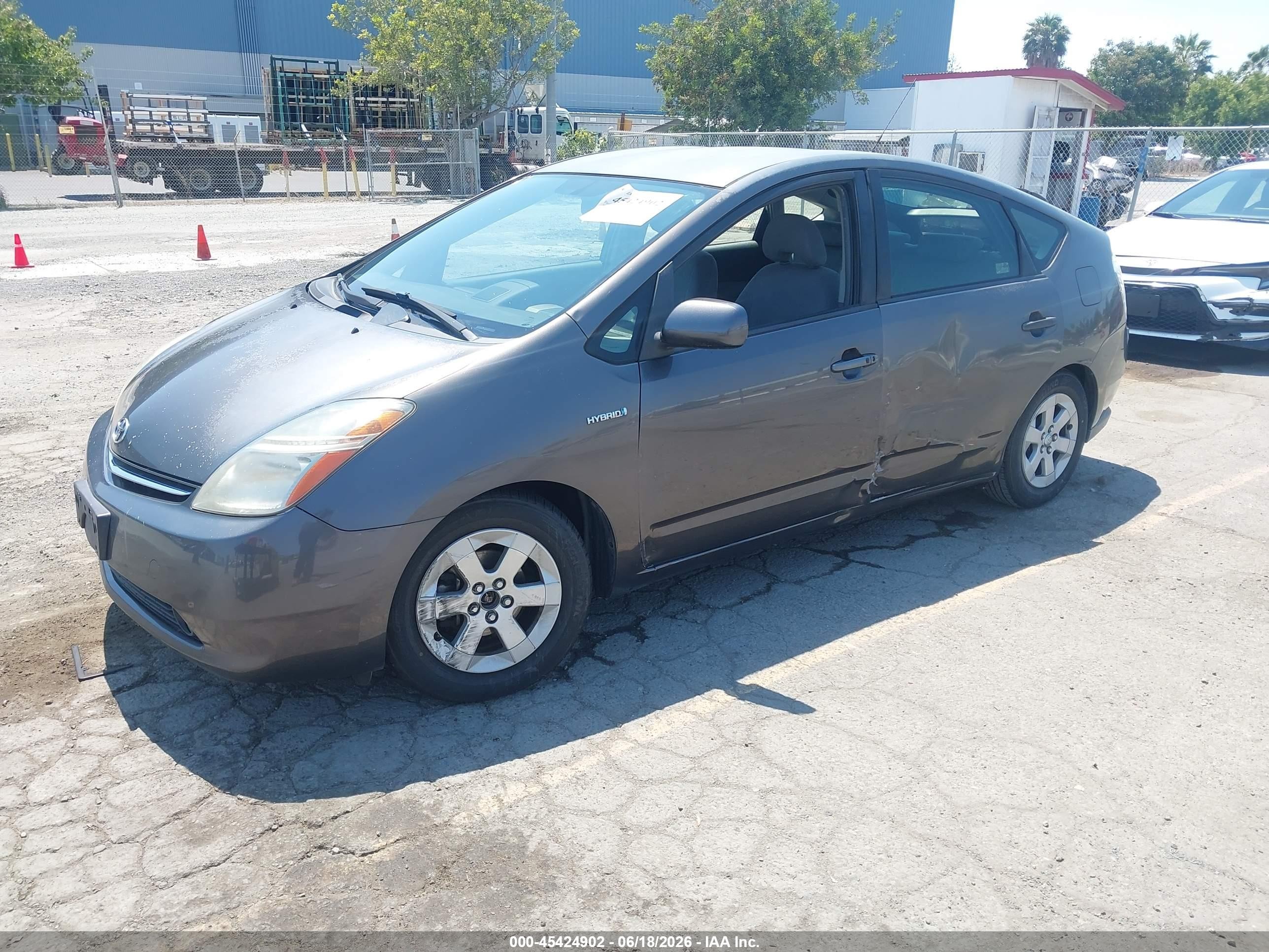 2008 Toyota Prius Gray vin: JTDKB20U383389342