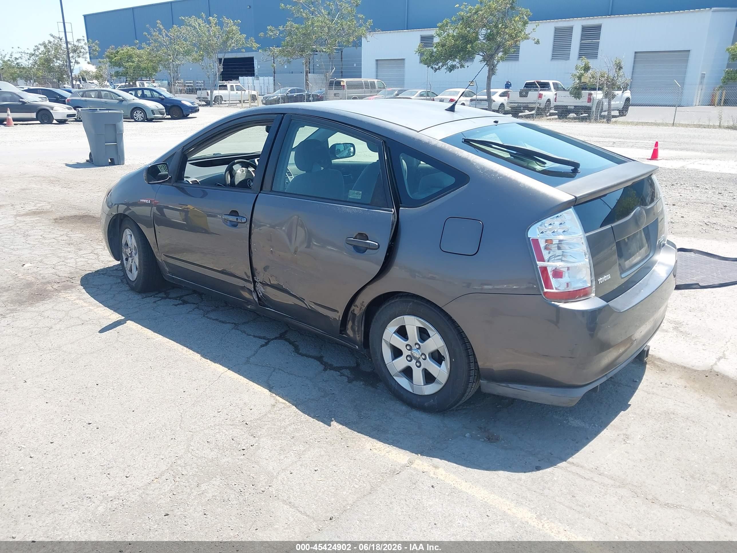 2008 Toyota Prius Gray vin: JTDKB20U383389342