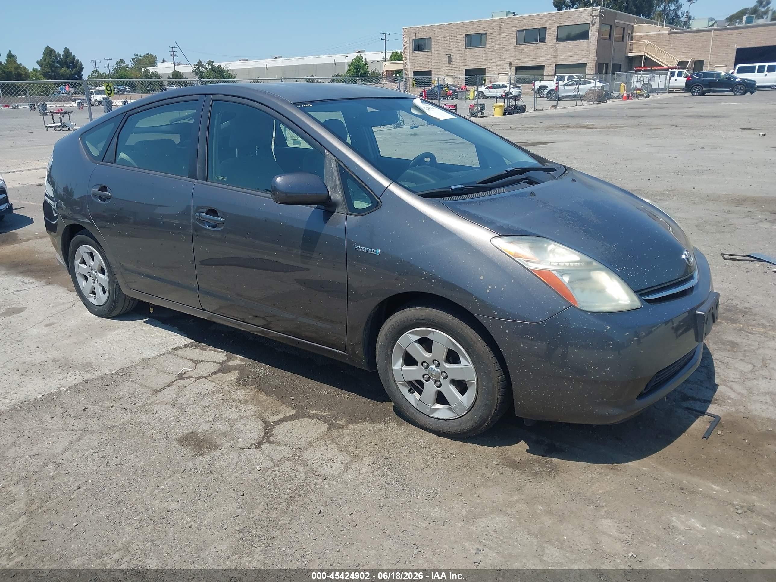 2008 Toyota Prius Gray vin: JTDKB20U383389342