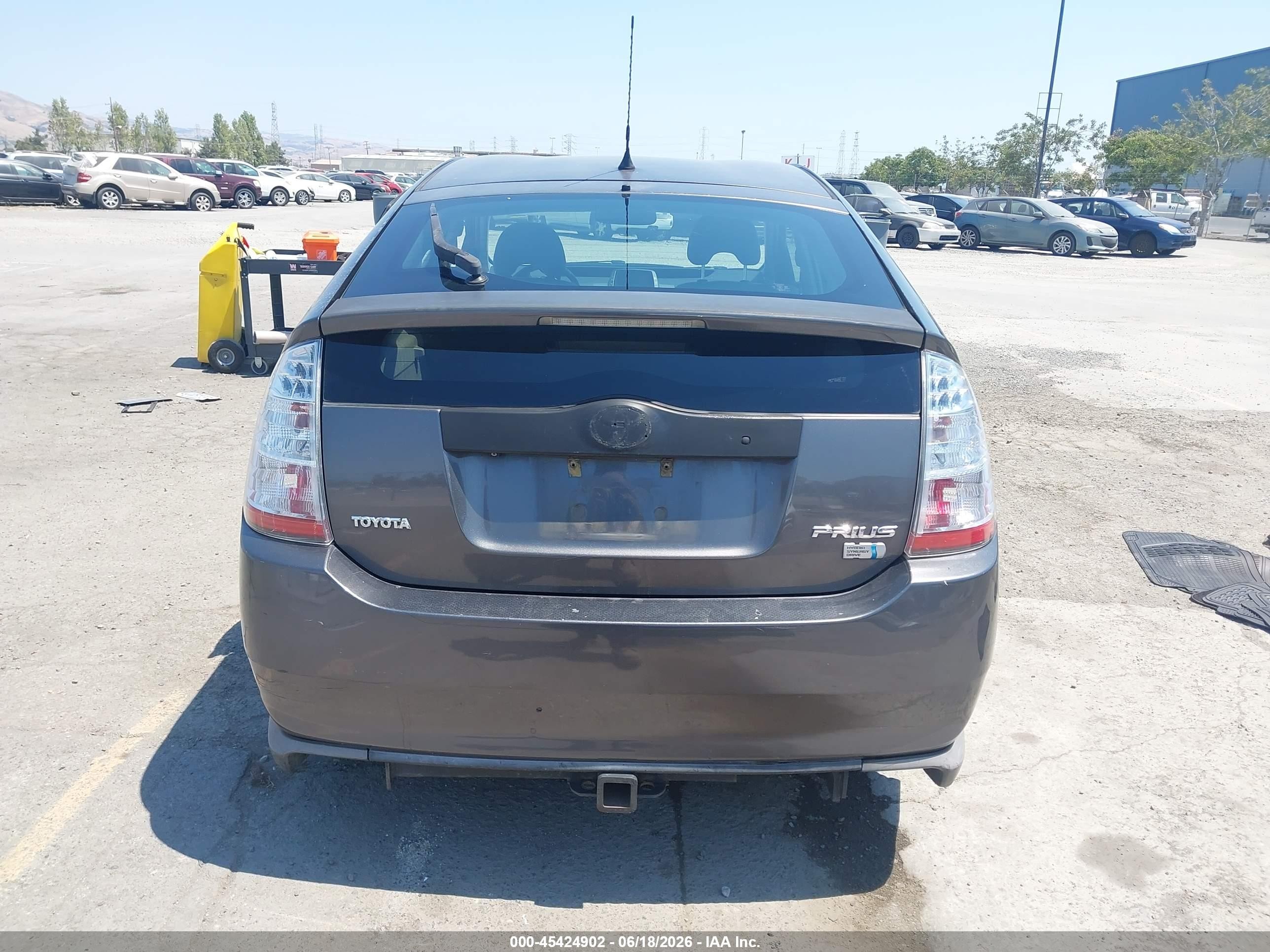 2008 Toyota Prius Gray vin: JTDKB20U383389342