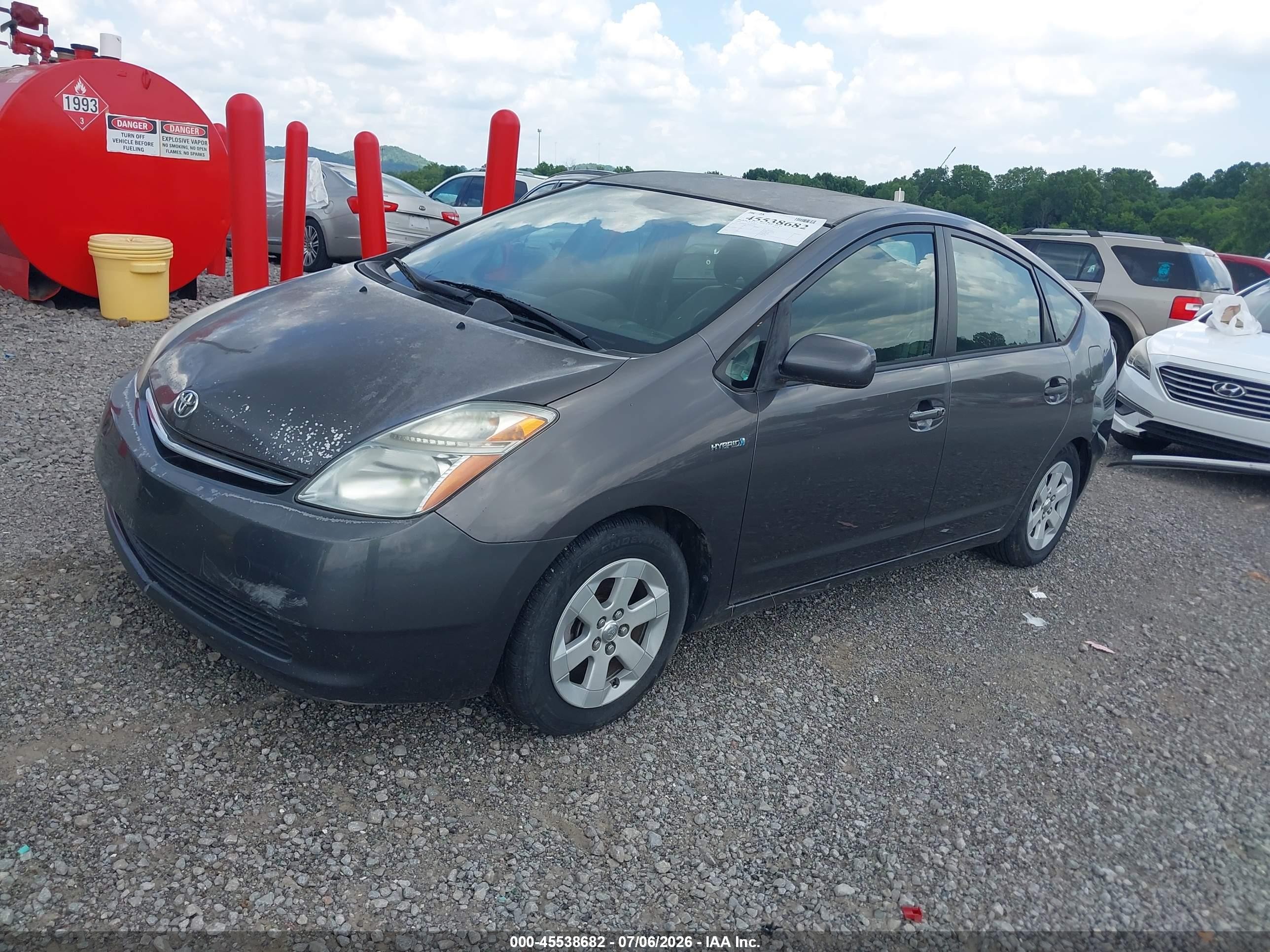 2008 Toyota Prius   Gray vin: JTDKB20U383407323